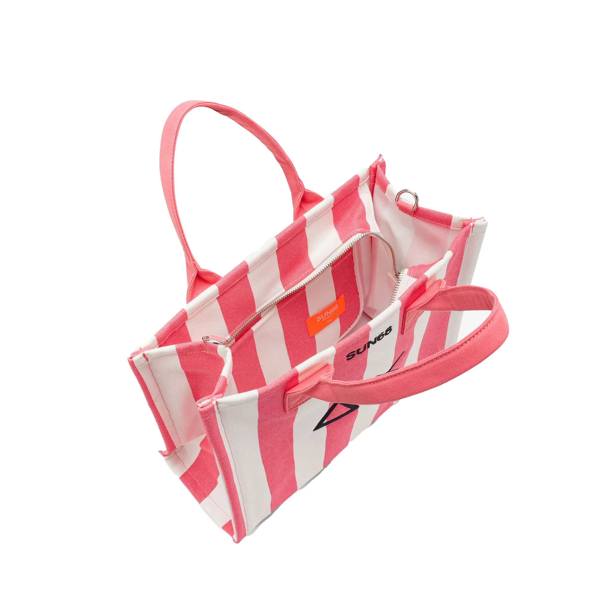 Midi bag Sun 68 uomo printed Cali canvas fucsia/bianco - Image 2