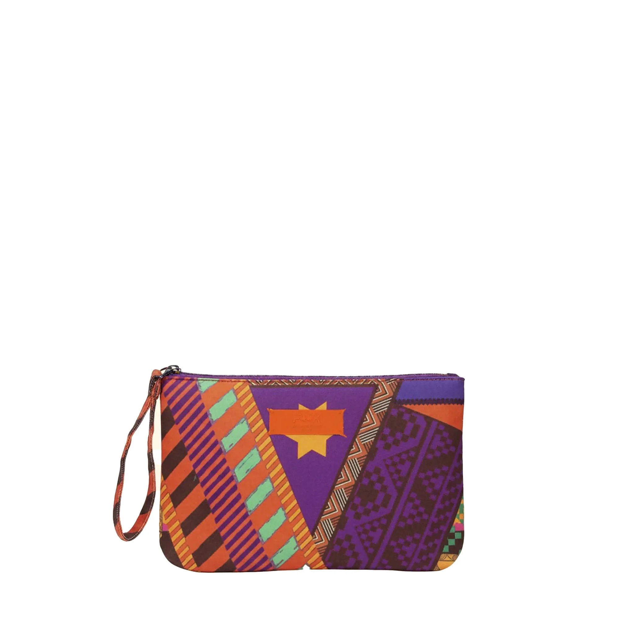 Pochette mare mini F**k Donna fantasia etnica multicolor