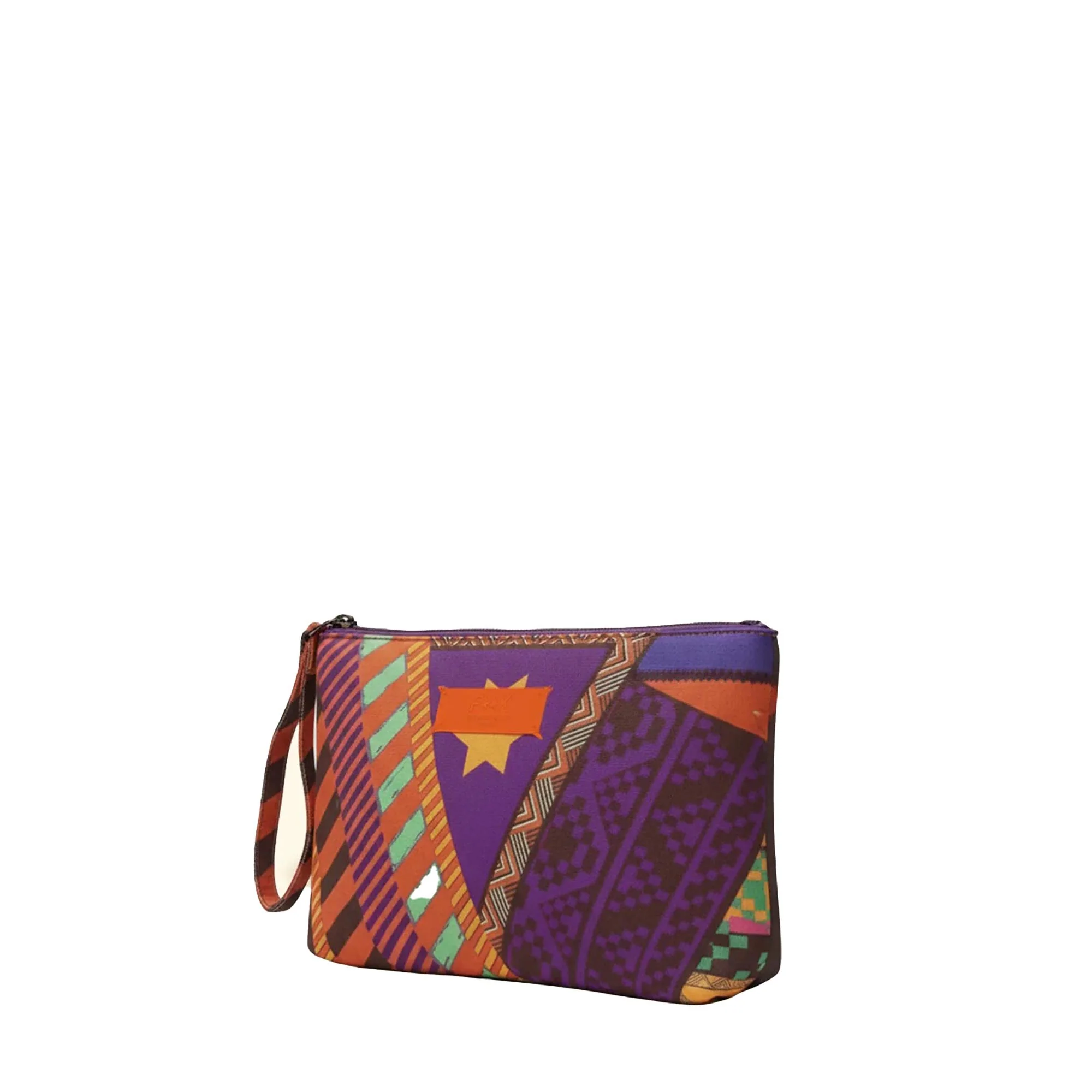 Pochette mare mini F**k Donna fantasia etnica multicolor - Image 2