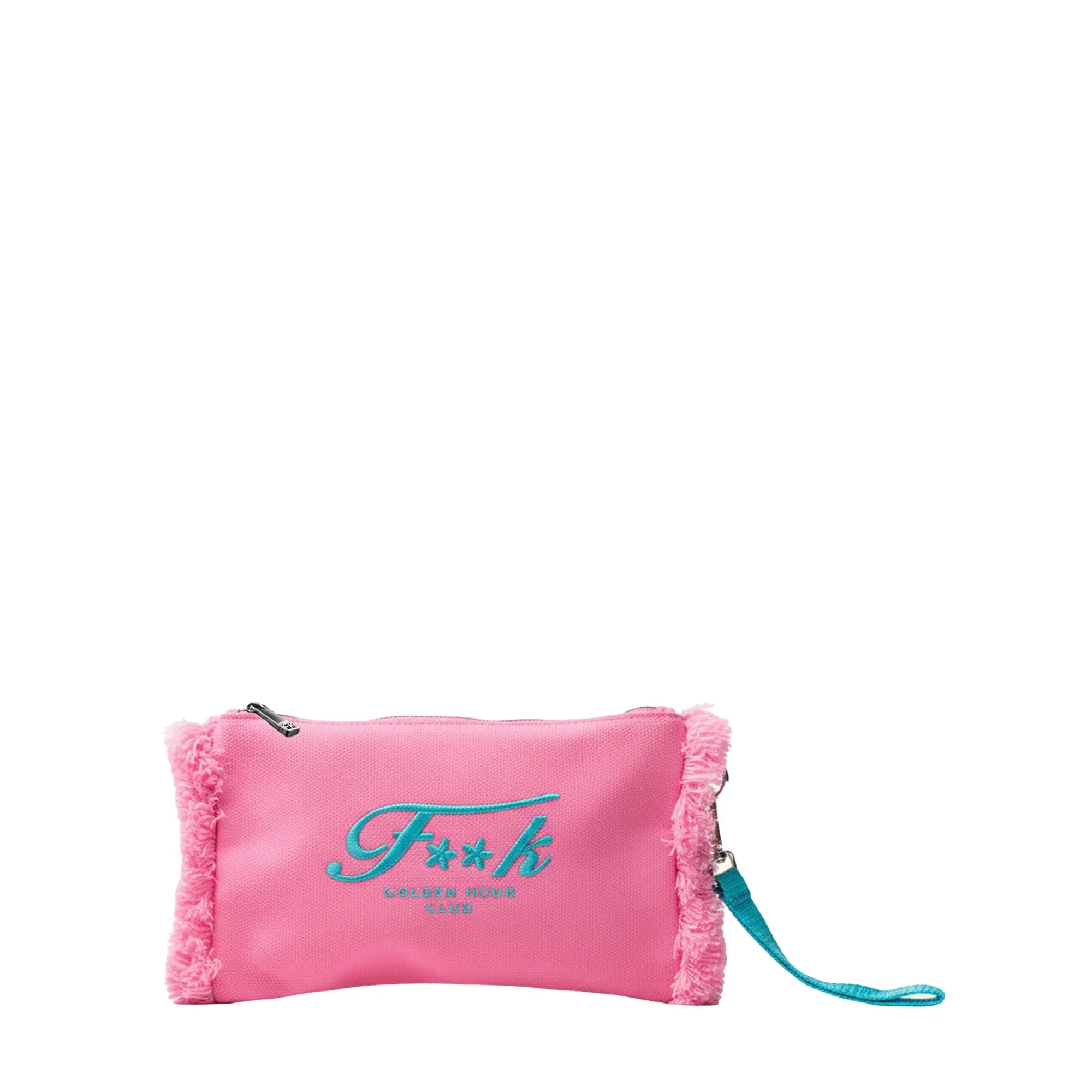 Pochette mare mini F**k Donna turchese/rosa