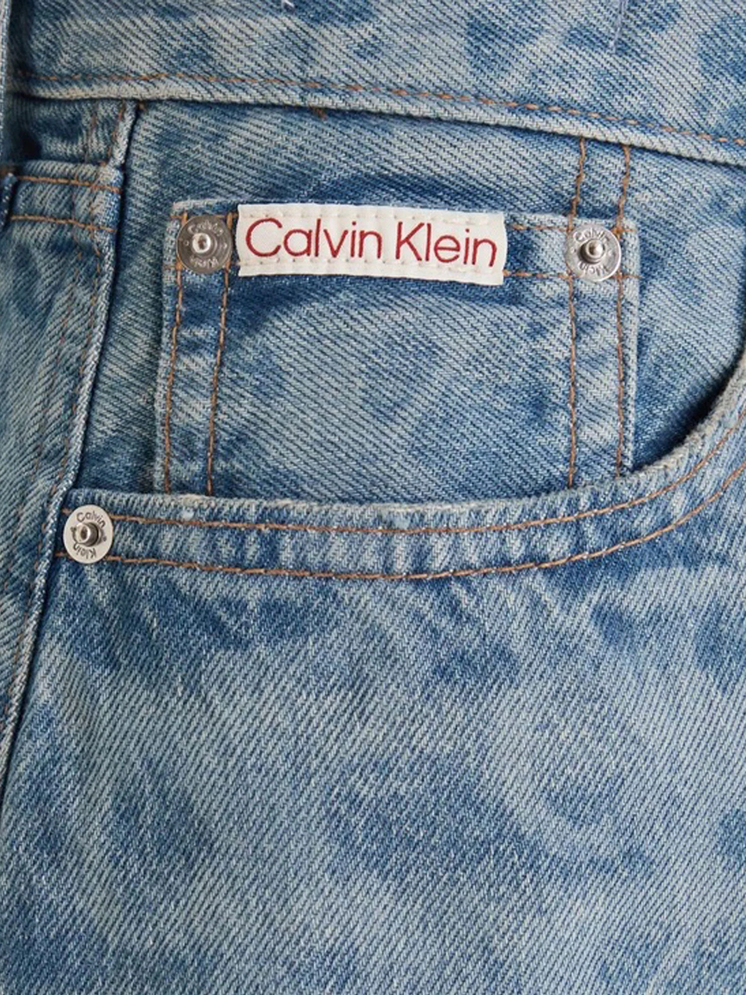 Minigonna Calvin Klein Donna Jeans 90s
 Denim Medio - Image 3