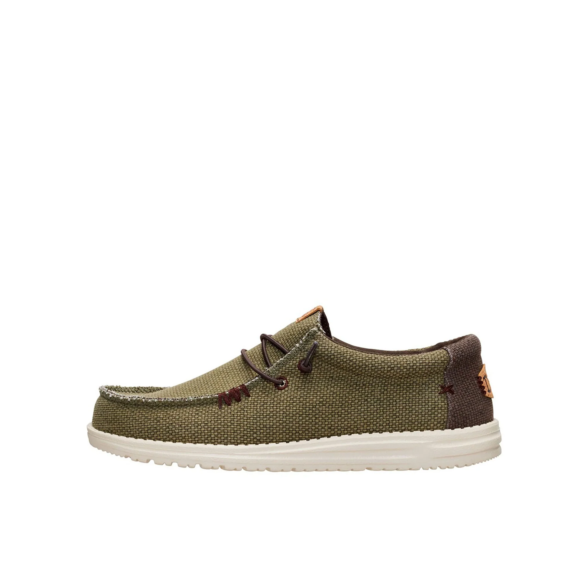 Mocassino Hey Dude uomo Wally Braided oliva