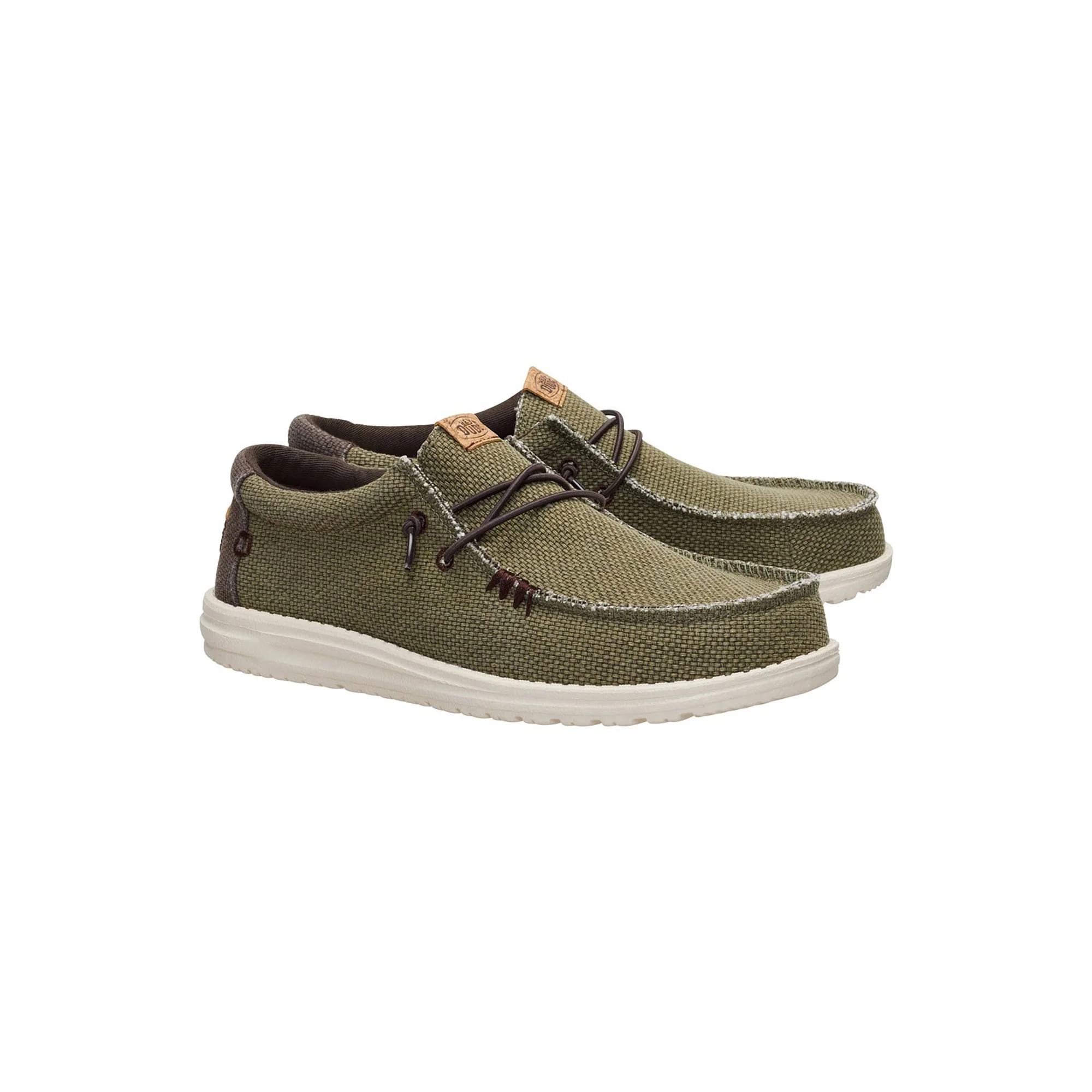 Mocassino Hey Dude uomo Wally Braided oliva - Image 2