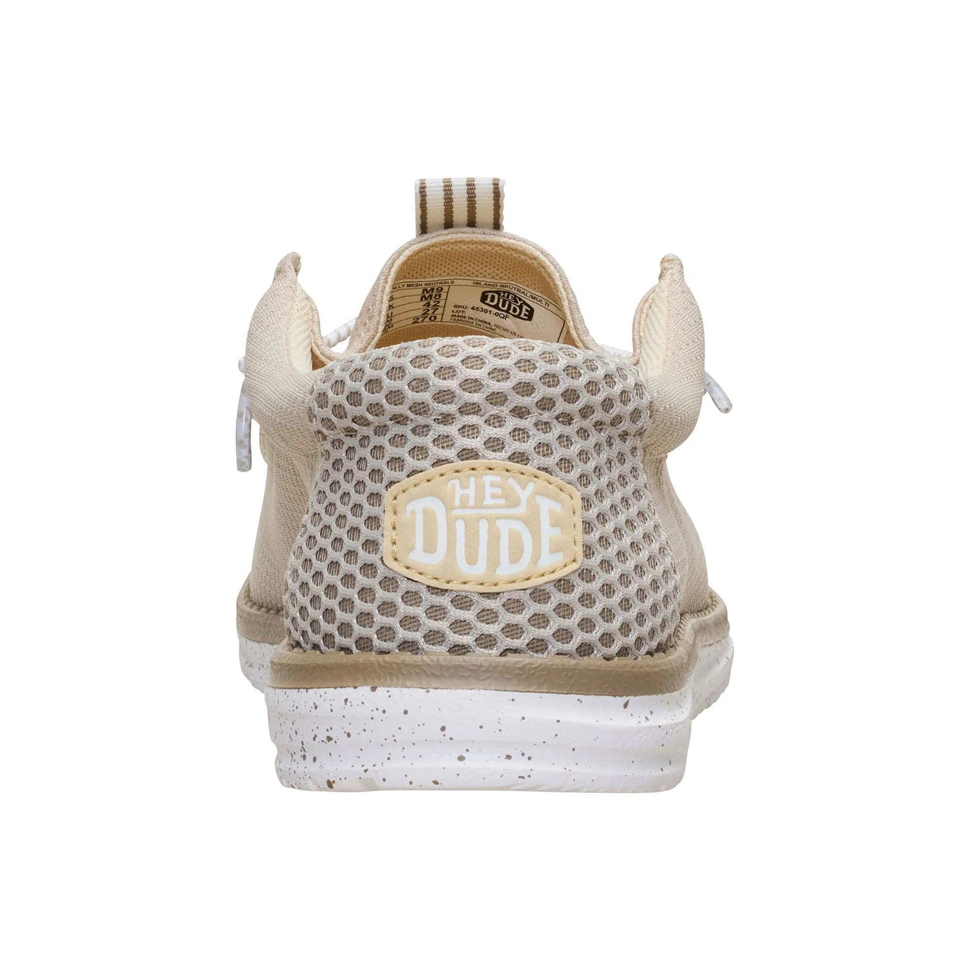 Mocassino Hey Dude uomo Wally mesh neutrals naturale - Image 4