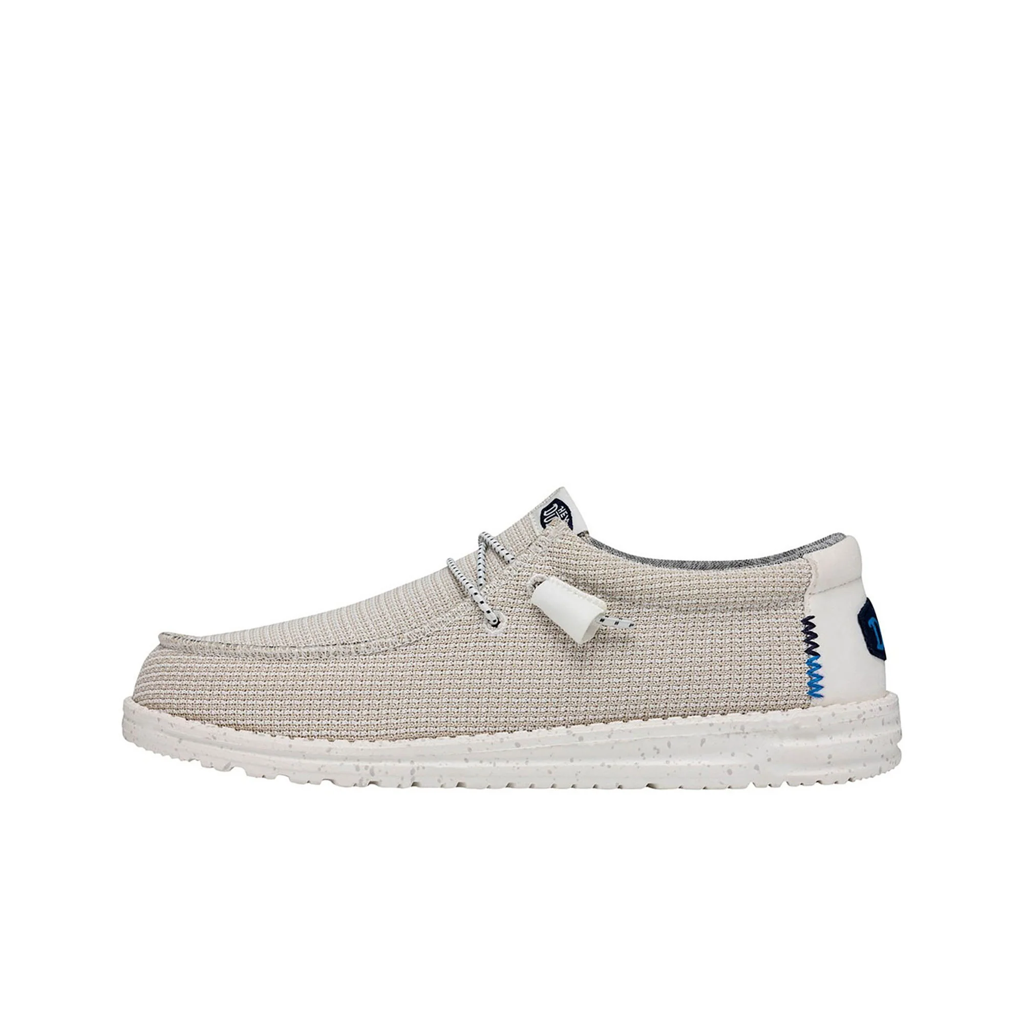 Mocassino Hey Dude uomo Wally sport mesh bianco