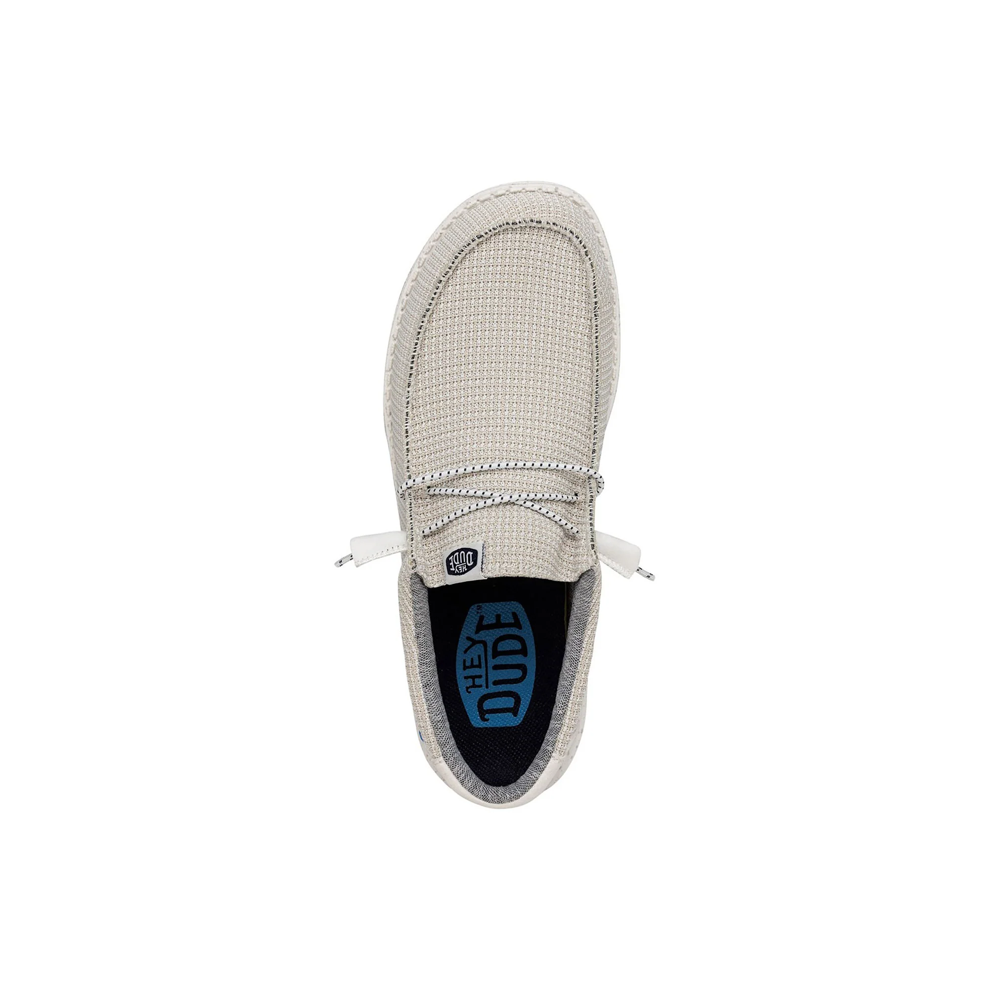 Mocassino Hey Dude uomo Wally sport mesh bianco - Image 2