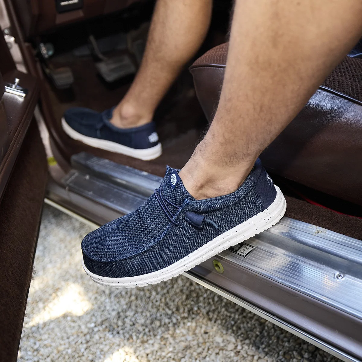 Mocassino Hey Dude uomo Wally Stretch sox blu - Image 6
