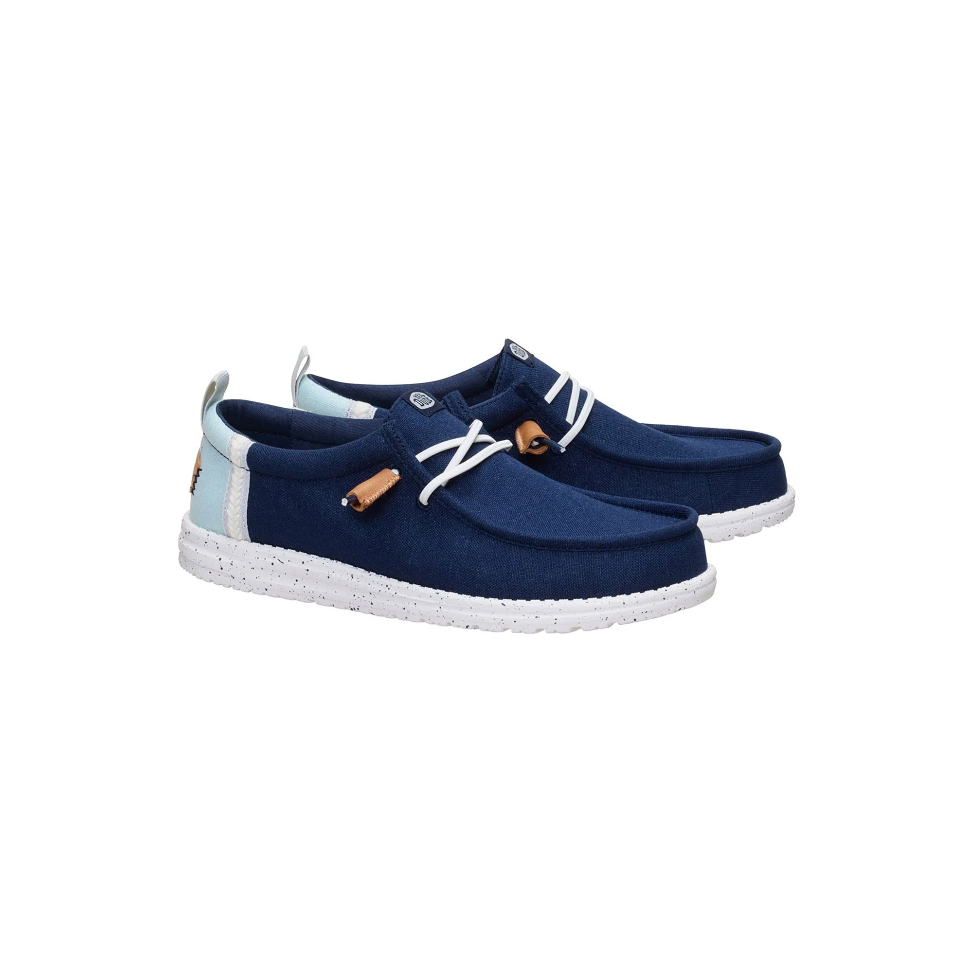 Mocassino Hey Dude uomo Wally Summer linen blu - Image 3