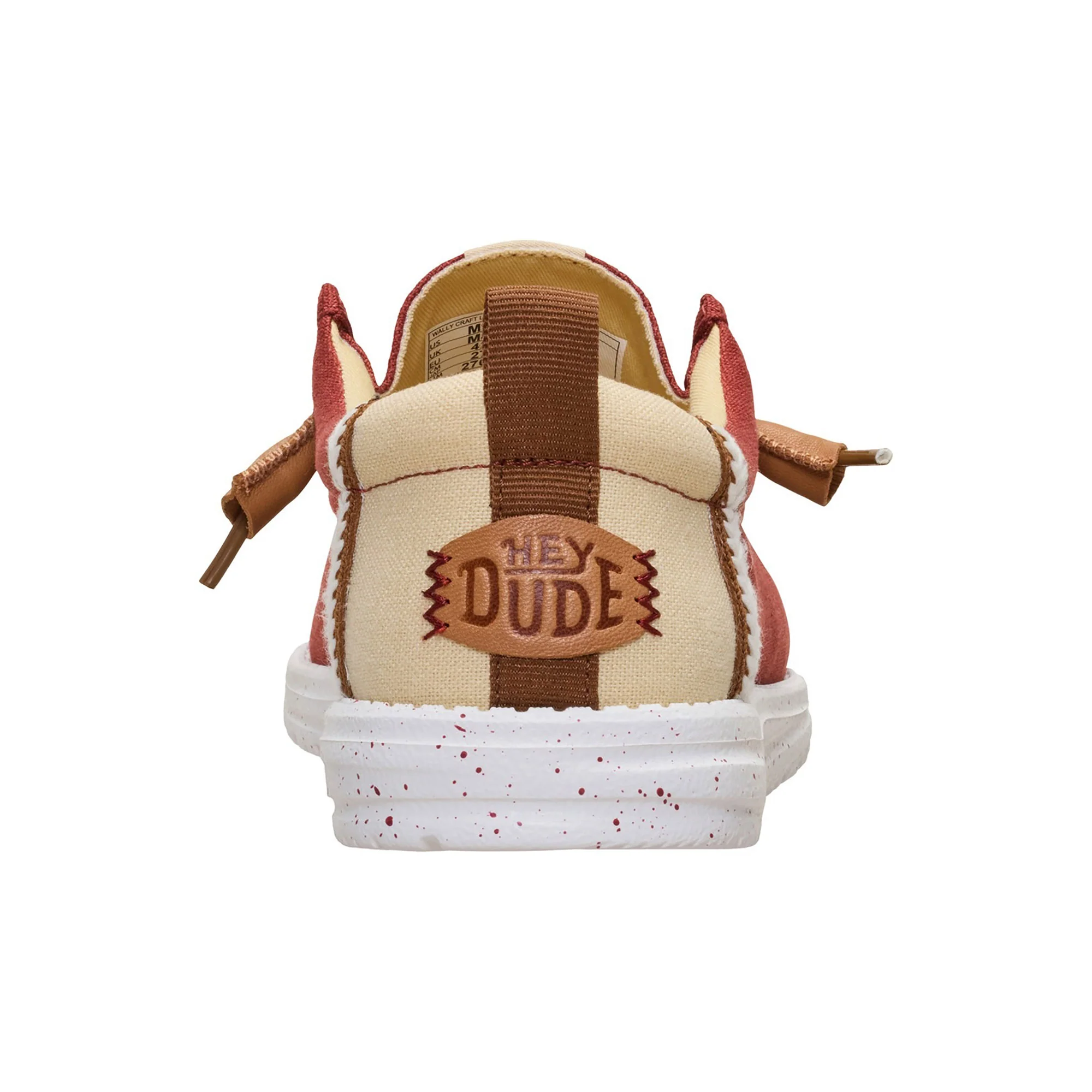 Mocassino Hey Dude uomo Wally Summer linen burnt red - Image 4