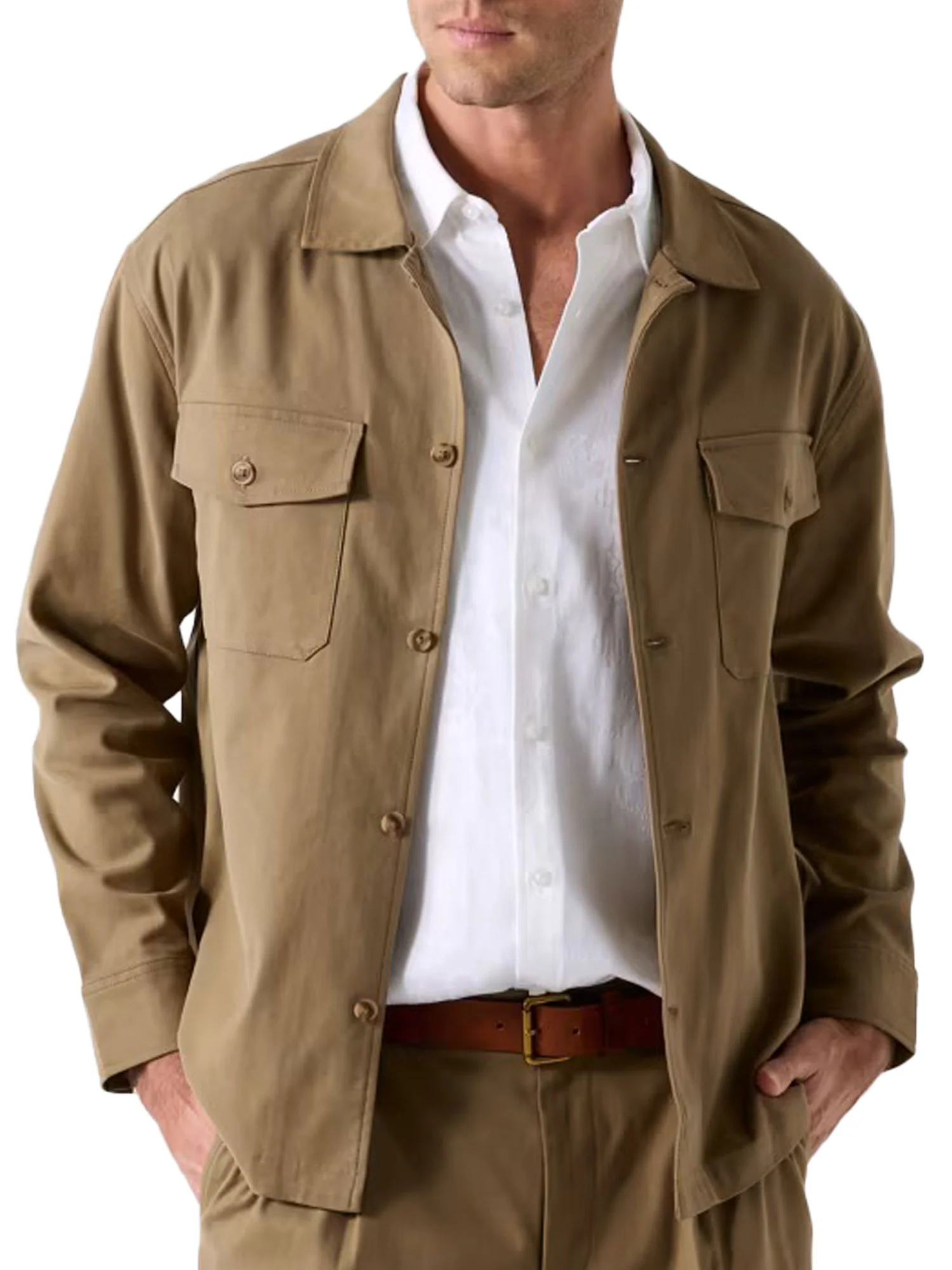 Camicia Guess uomo Coronado Twill marrone