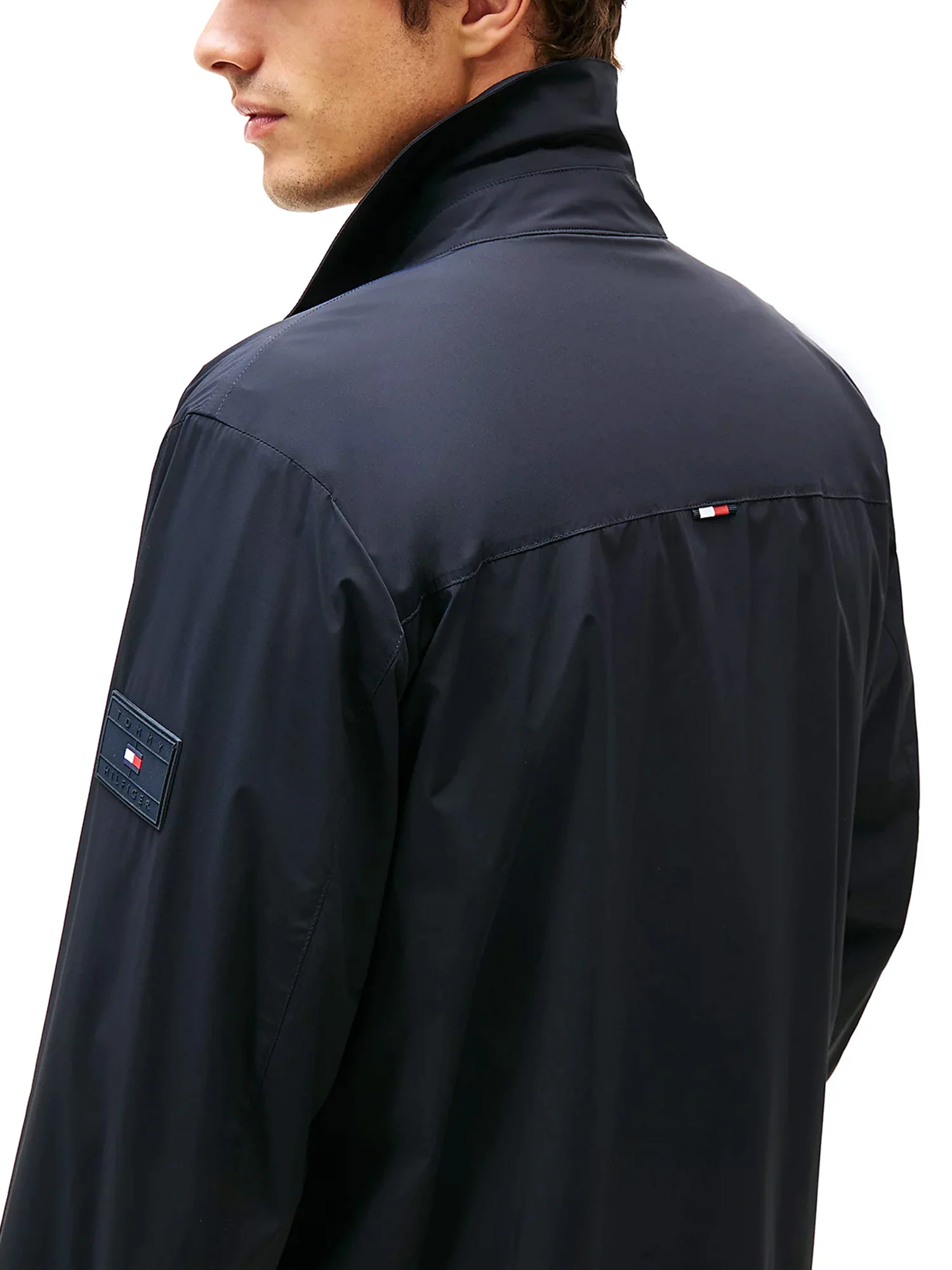 Overshirt tech in nylon strech blu - Image 2