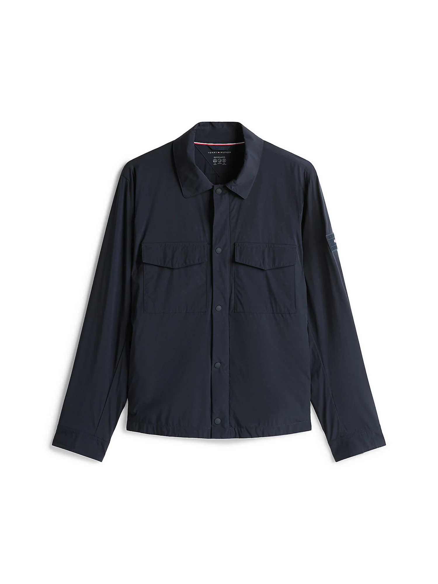 Overshirt tech in nylon strech blu - Image 3