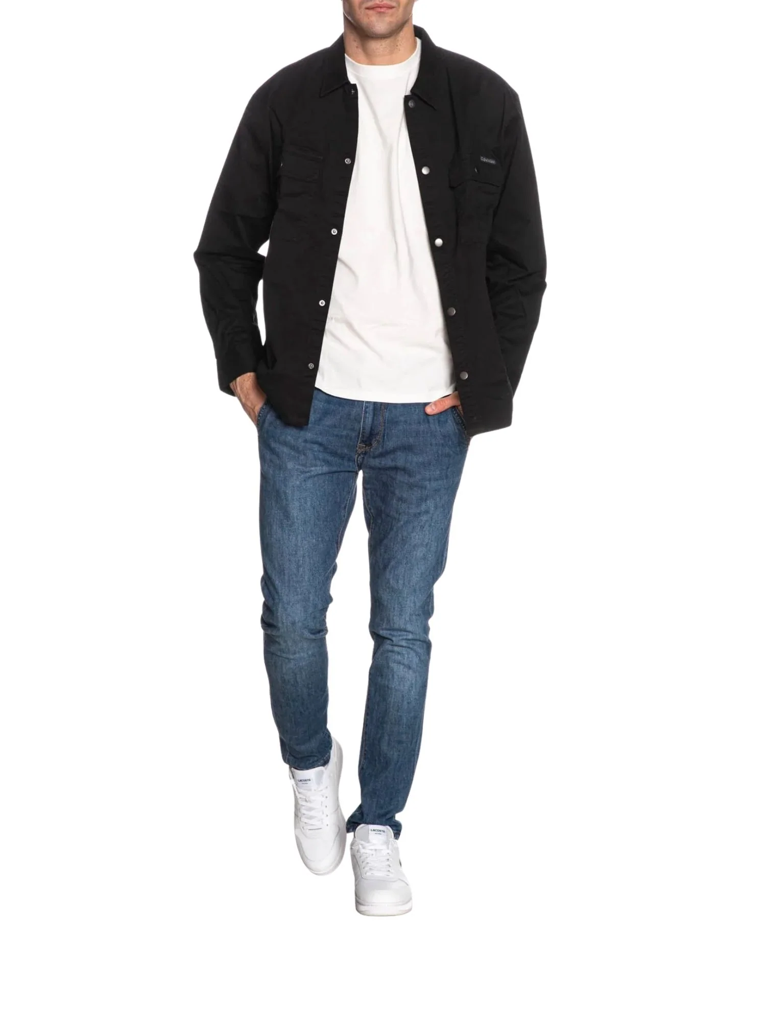 Giacca Calvin Klein Jeans modello utility relaxed verde - Image 4