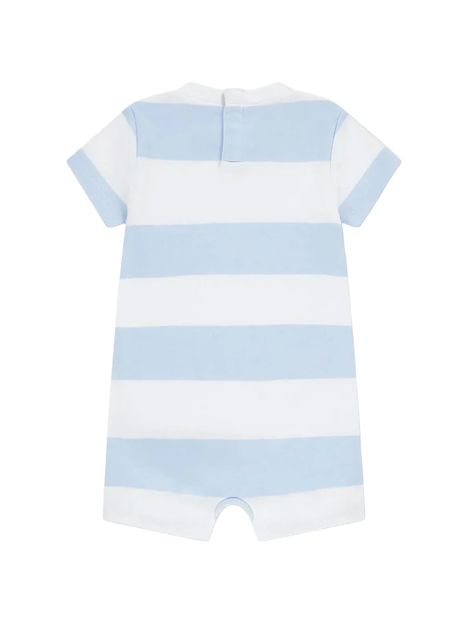 Pagliaccetto manica corta Lacoste neonato stripe celeste - Image 2