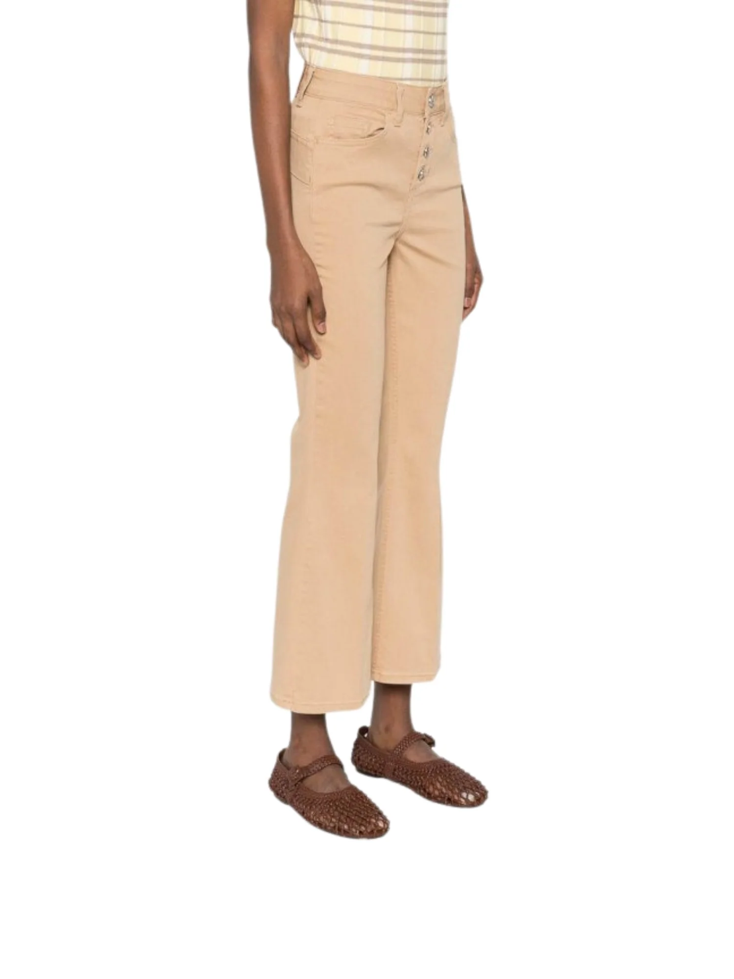 Pantaloni cinque tasche B.Up Liu Jo donna modello Princess HW beige