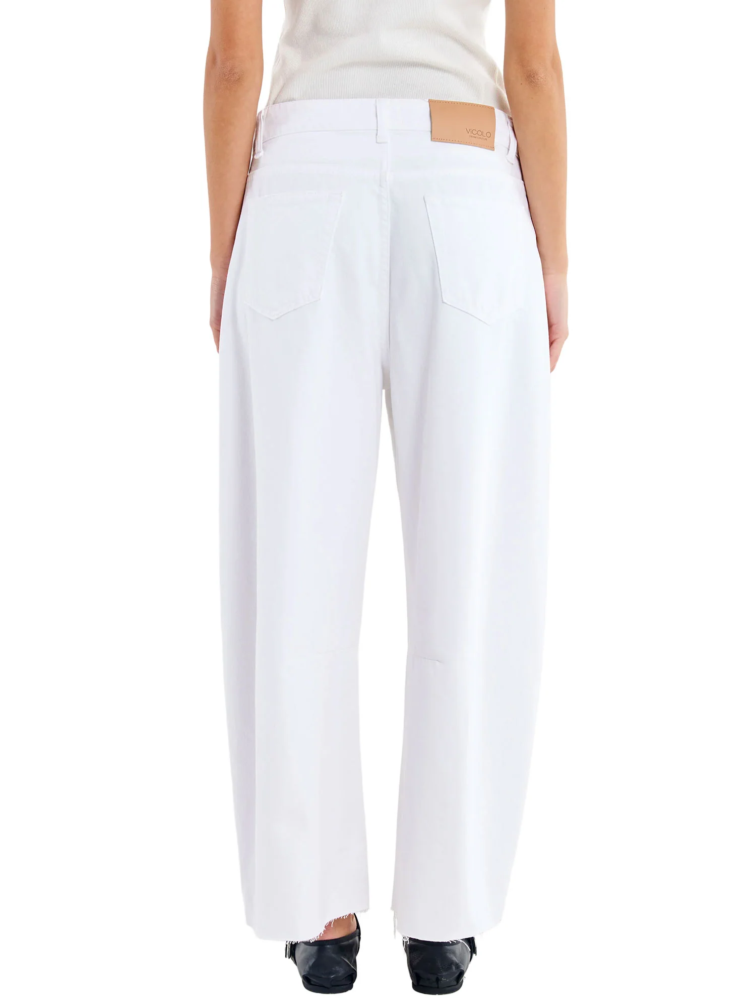Pantalone Vicolo donna 5 TS. Destroyed Cecil bianco - Image 2