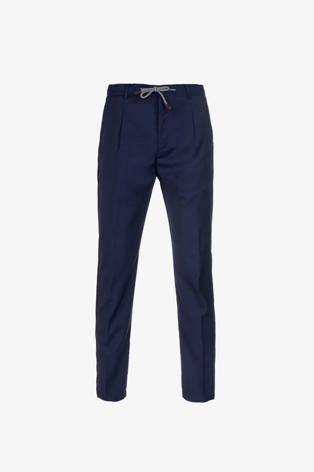 Pantalone Amalfi in lana vergine bluette
