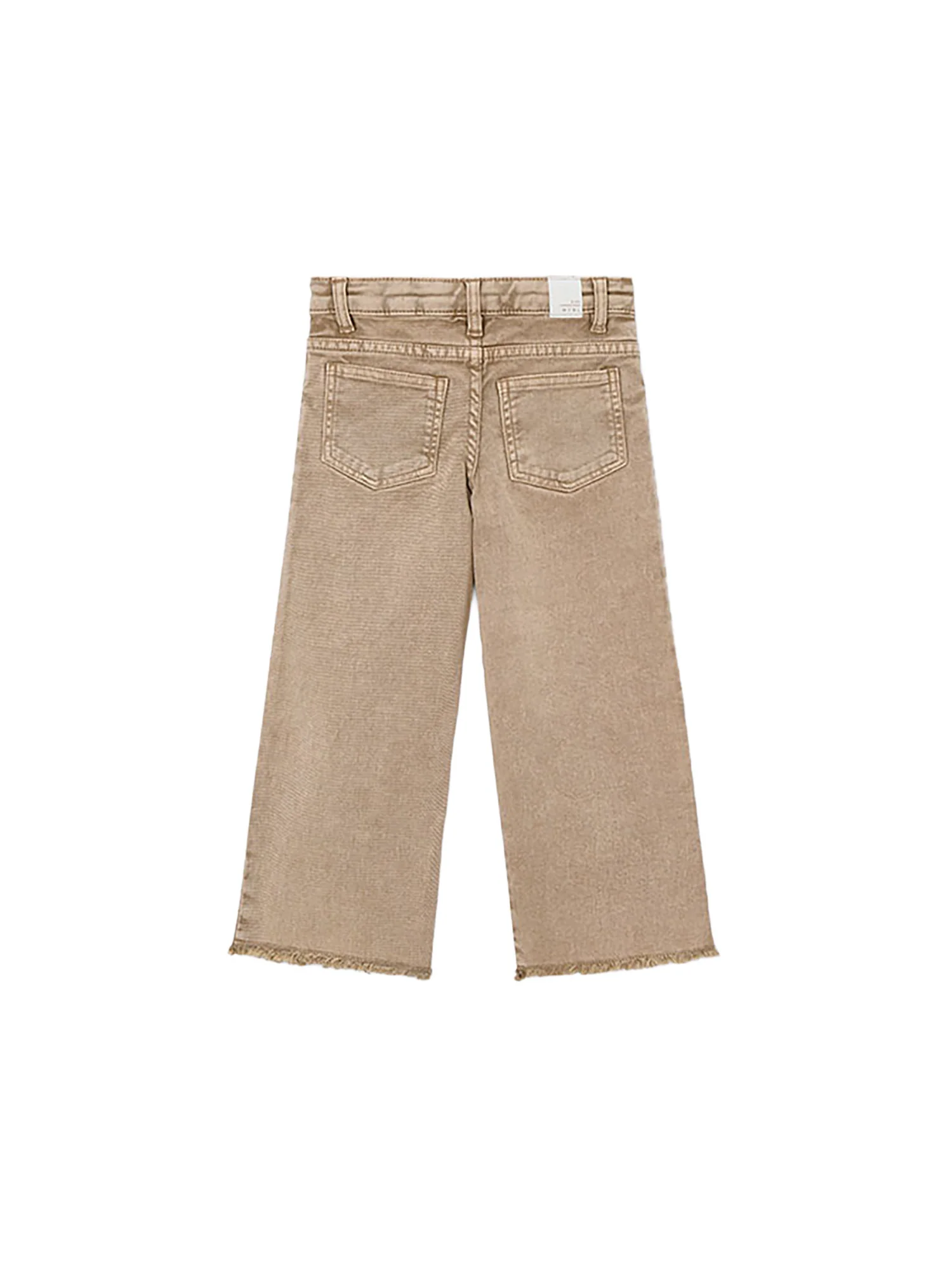 Pantalone Mayoral Bambina 5 tasche palazzo in twill beige - Image 2