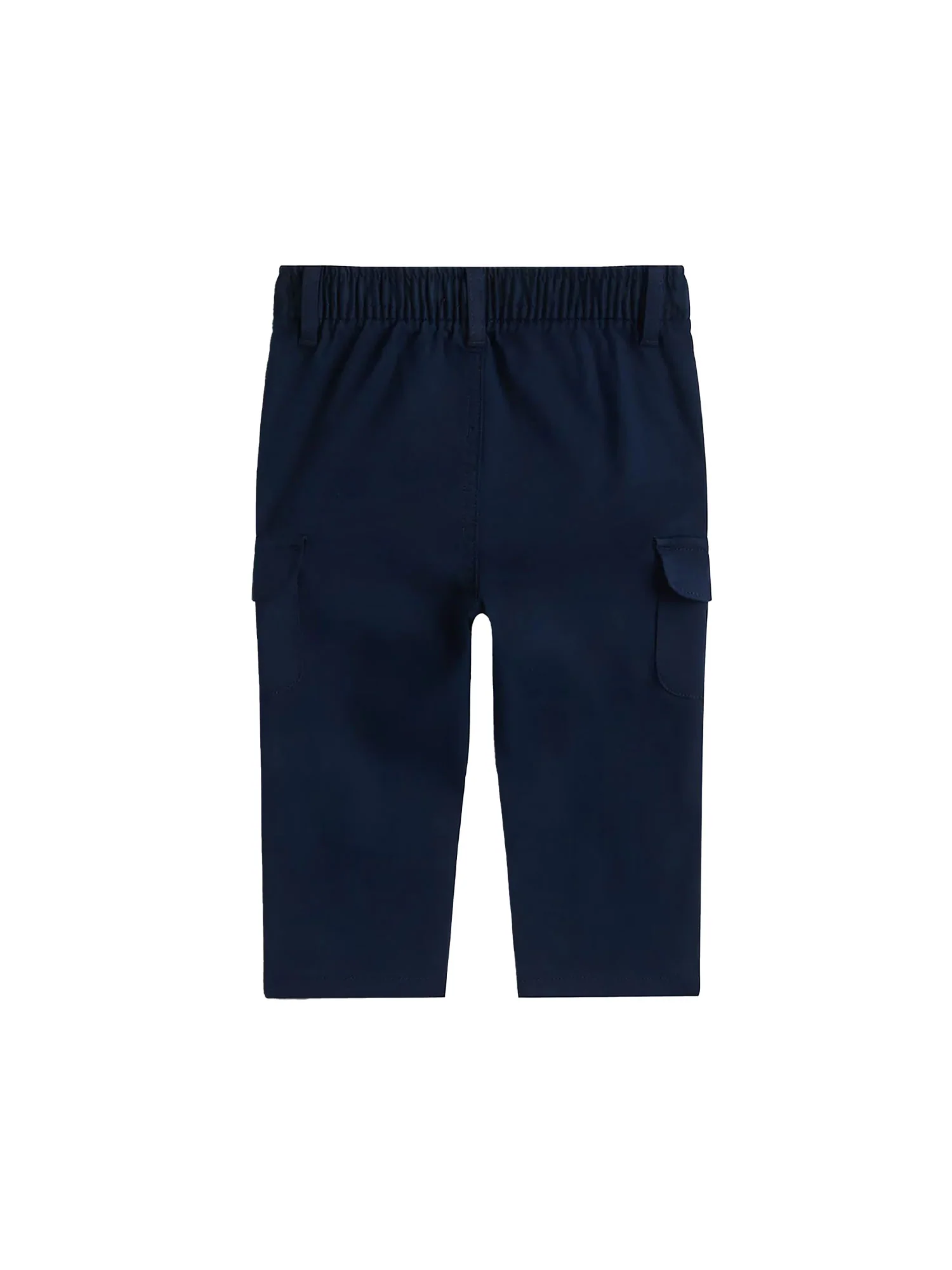 Pantalone Tommy Hilfigher Neonato cargo in cotone blu - Image 2
