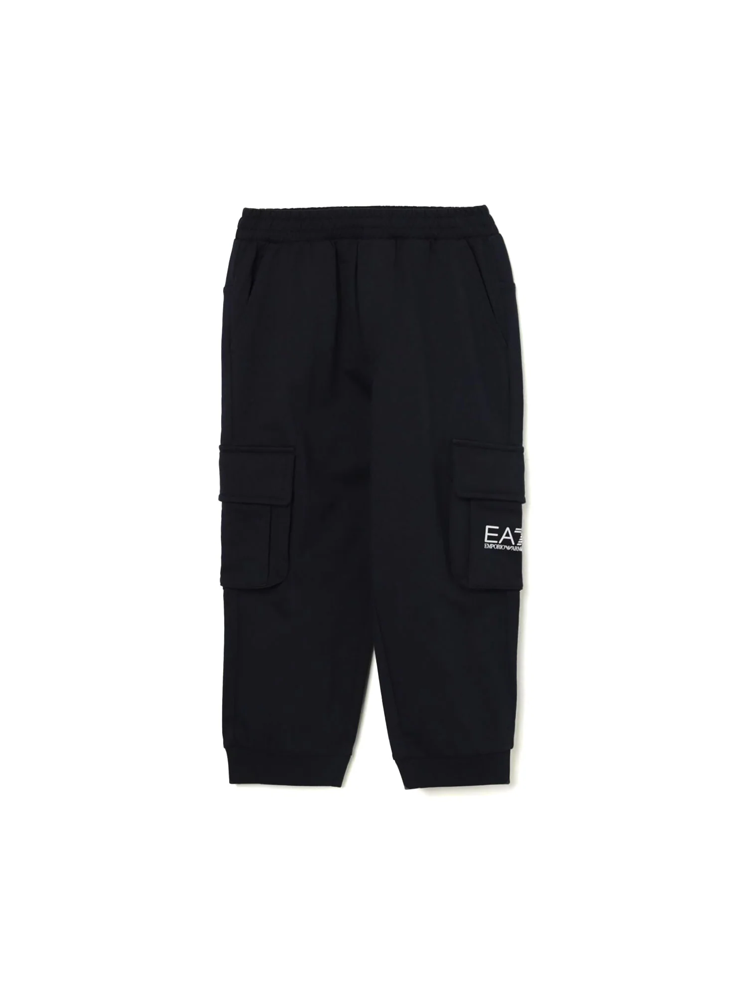 Pantalone cargo in felpa nero