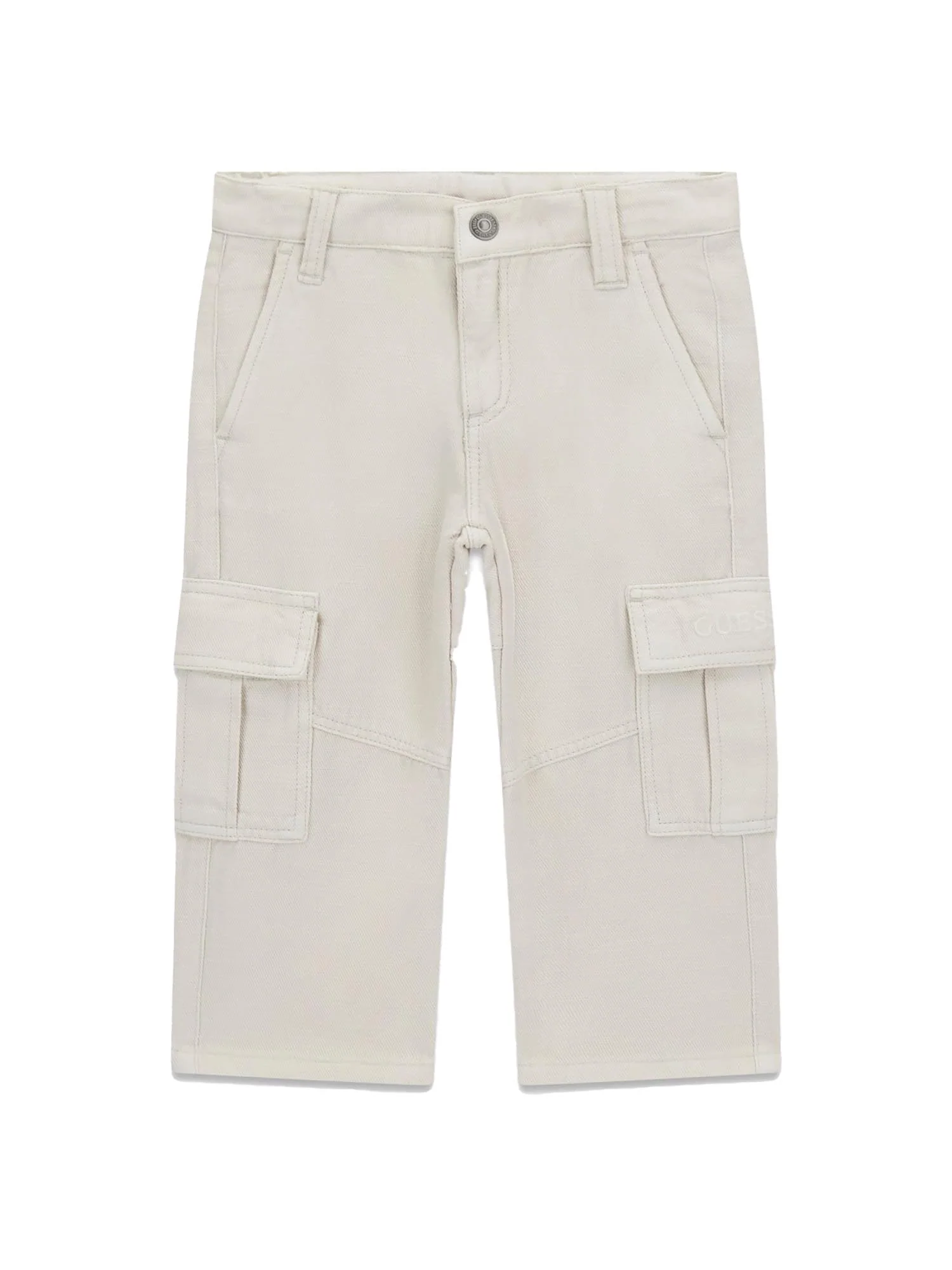 Pantalone Guess Neonato cargo in twill grigio