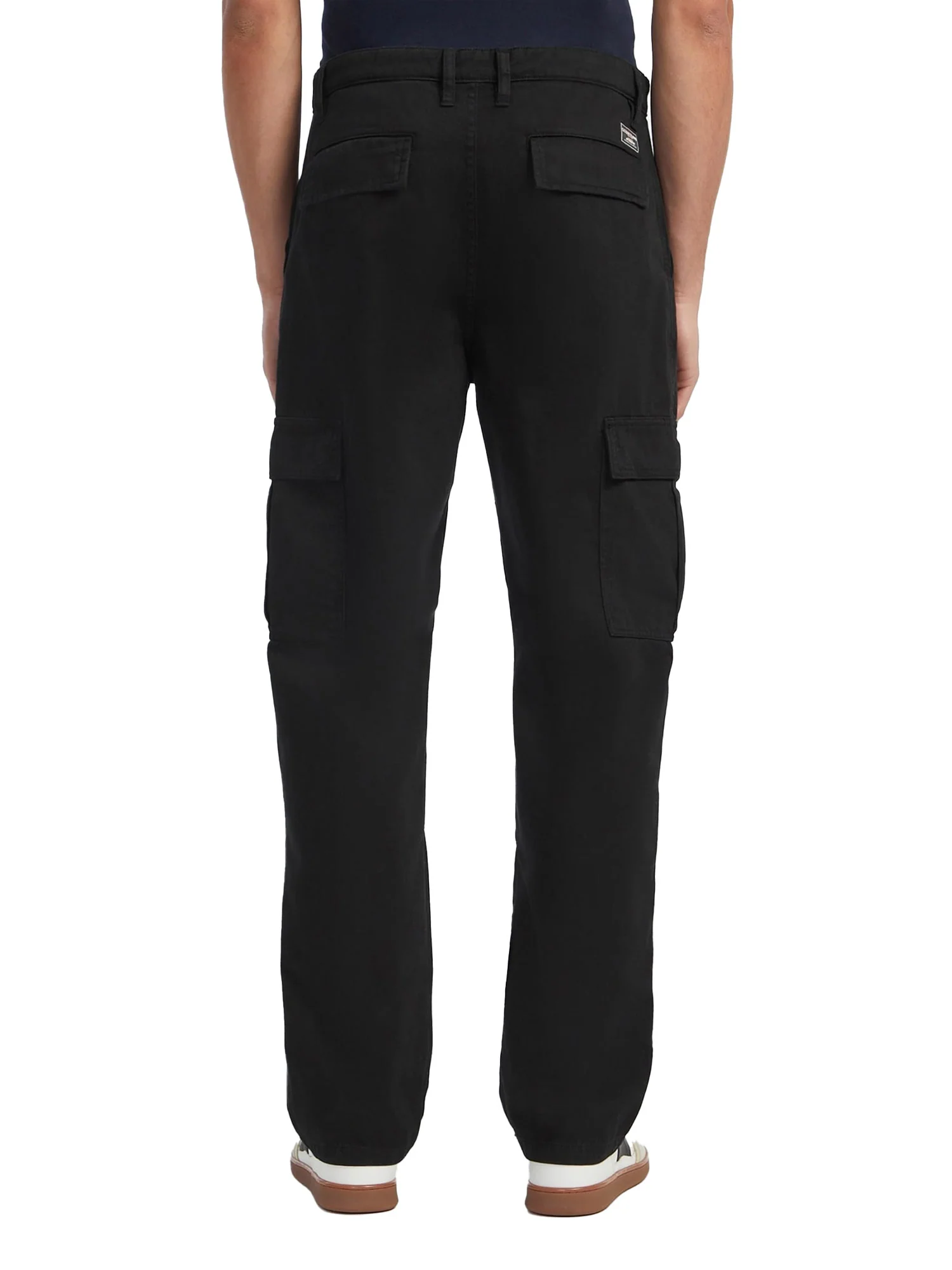 Pantalone chino cargo in cotone nero - Image 3