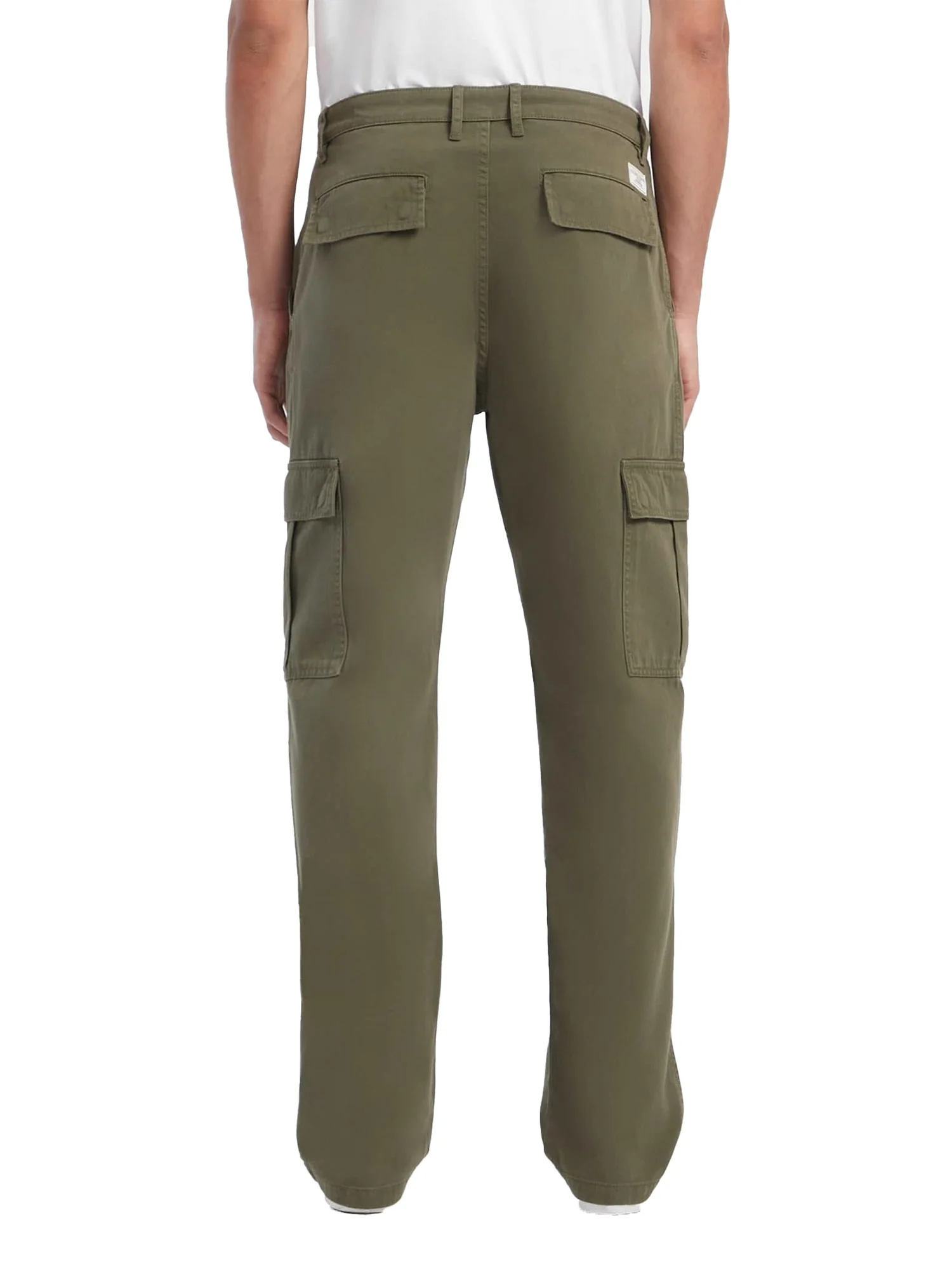 Pantalone chino cargo in cotone verde - Image 3