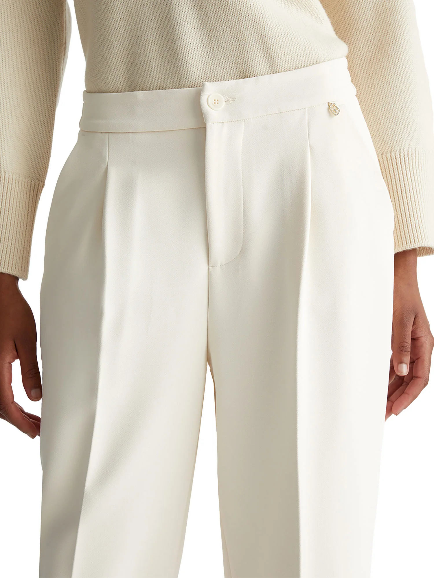 Pantalone chino crepe naturale - Image 2