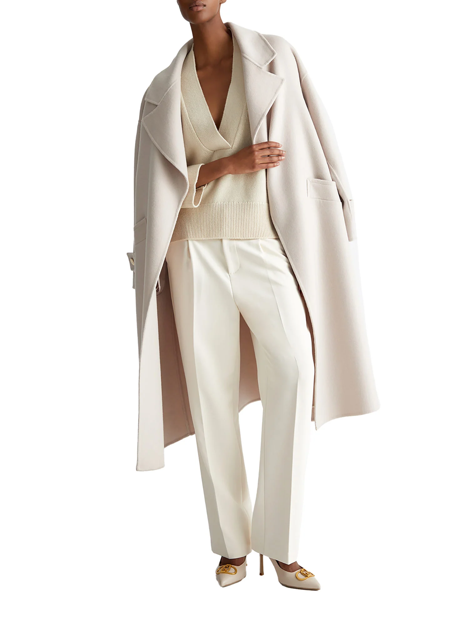 Pantalone chino crepe naturale - Image 3