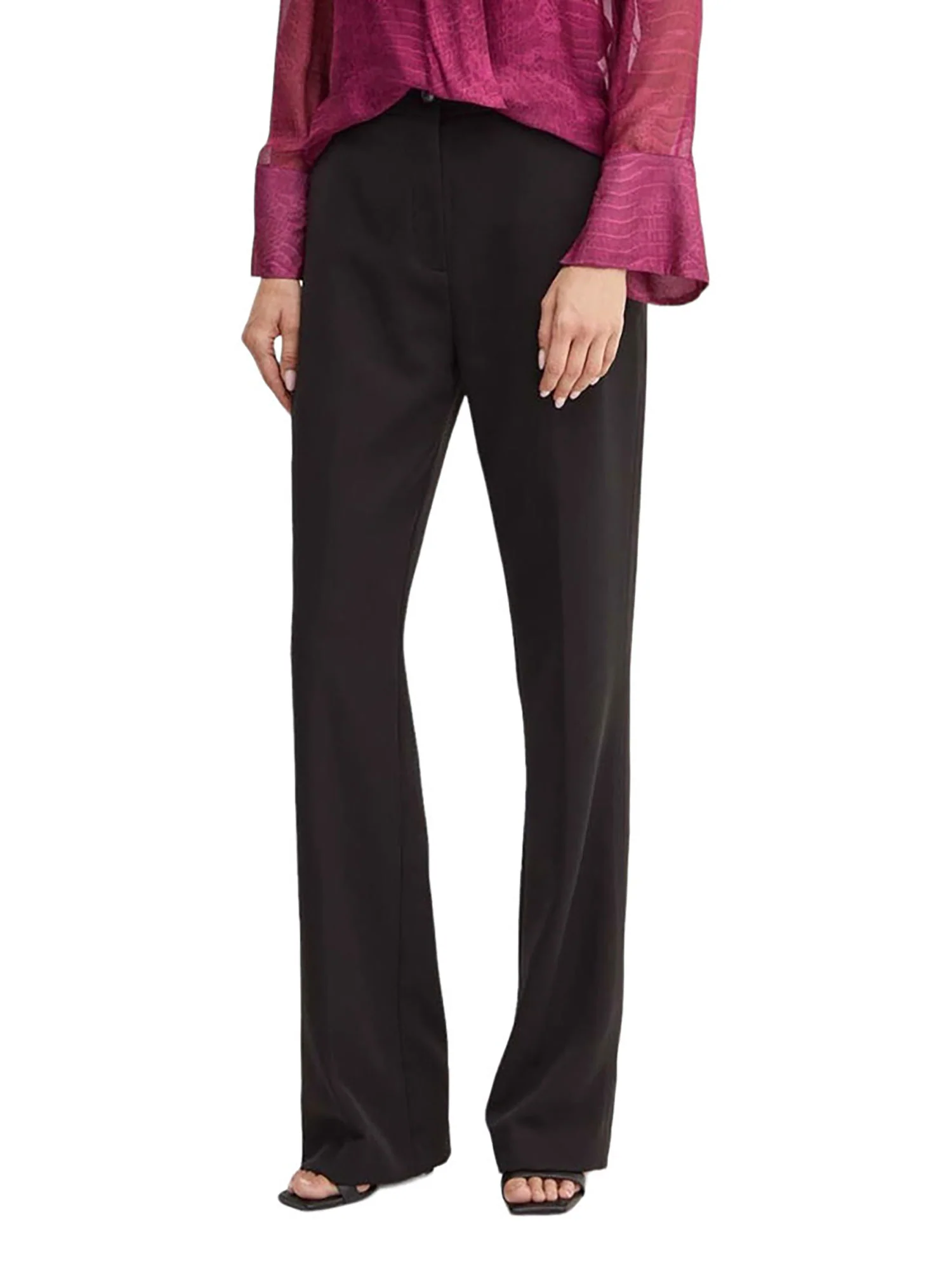 Pantalone chino new Carla crepe nero