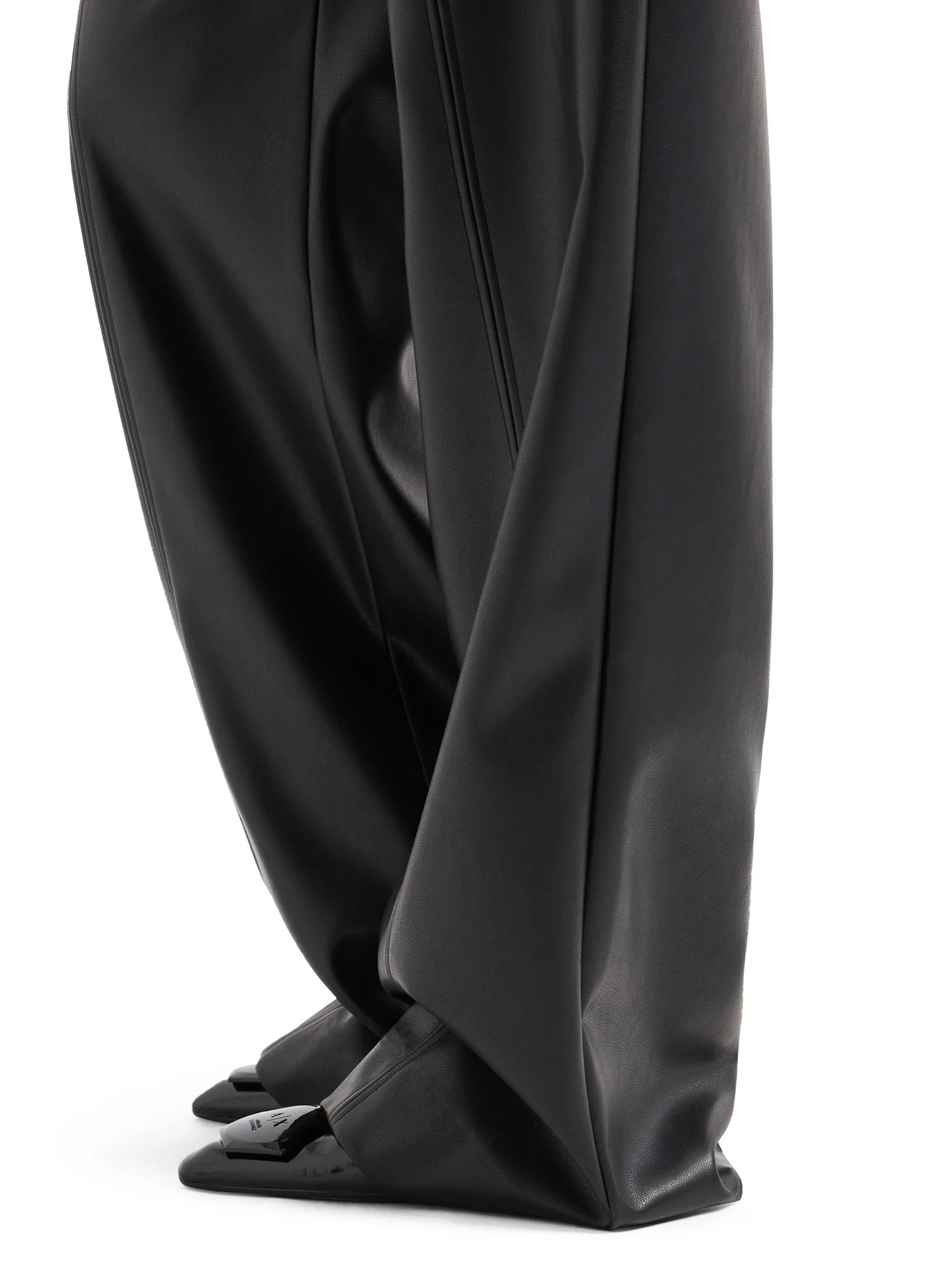 Pantalone chino palazzo nero - Image 3