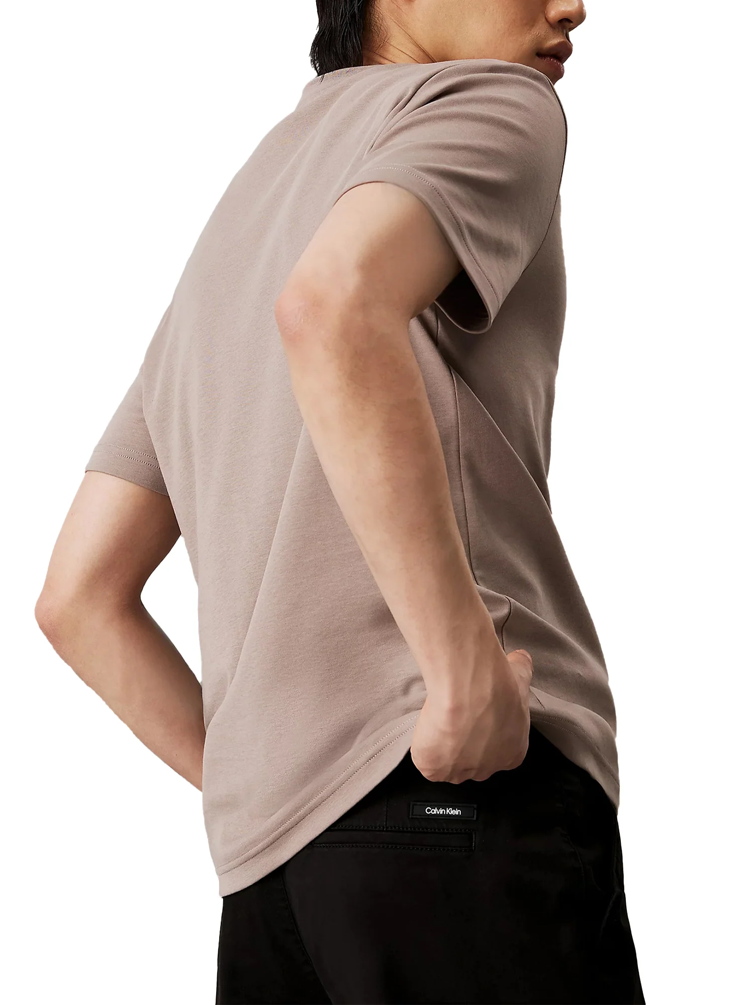 Pantalone chino slim fit modern in twill di cotone nero - Image 3