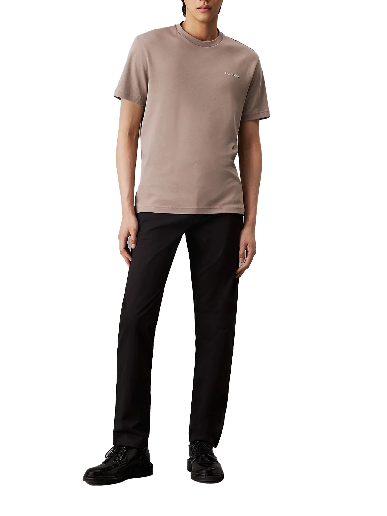 Pantalone chino slim fit modern in twill di cotone nero - Image 4