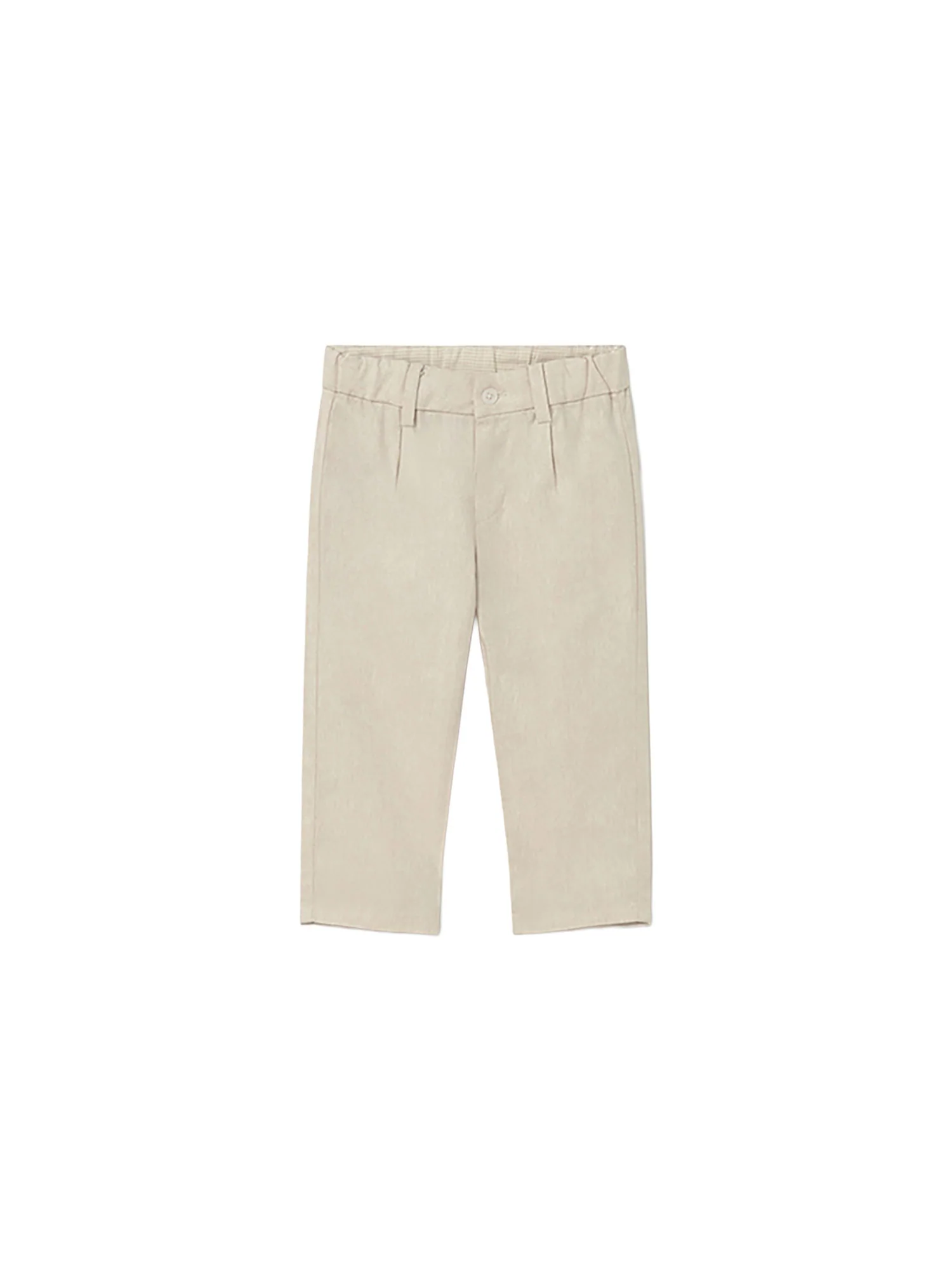 Pantalone Mayoral Bambino elegante in lino avena