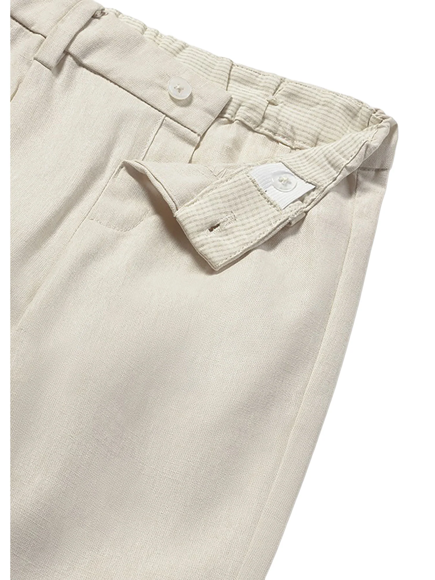 Pantalone Mayoral Bambino elegante in lino avena - Image 3