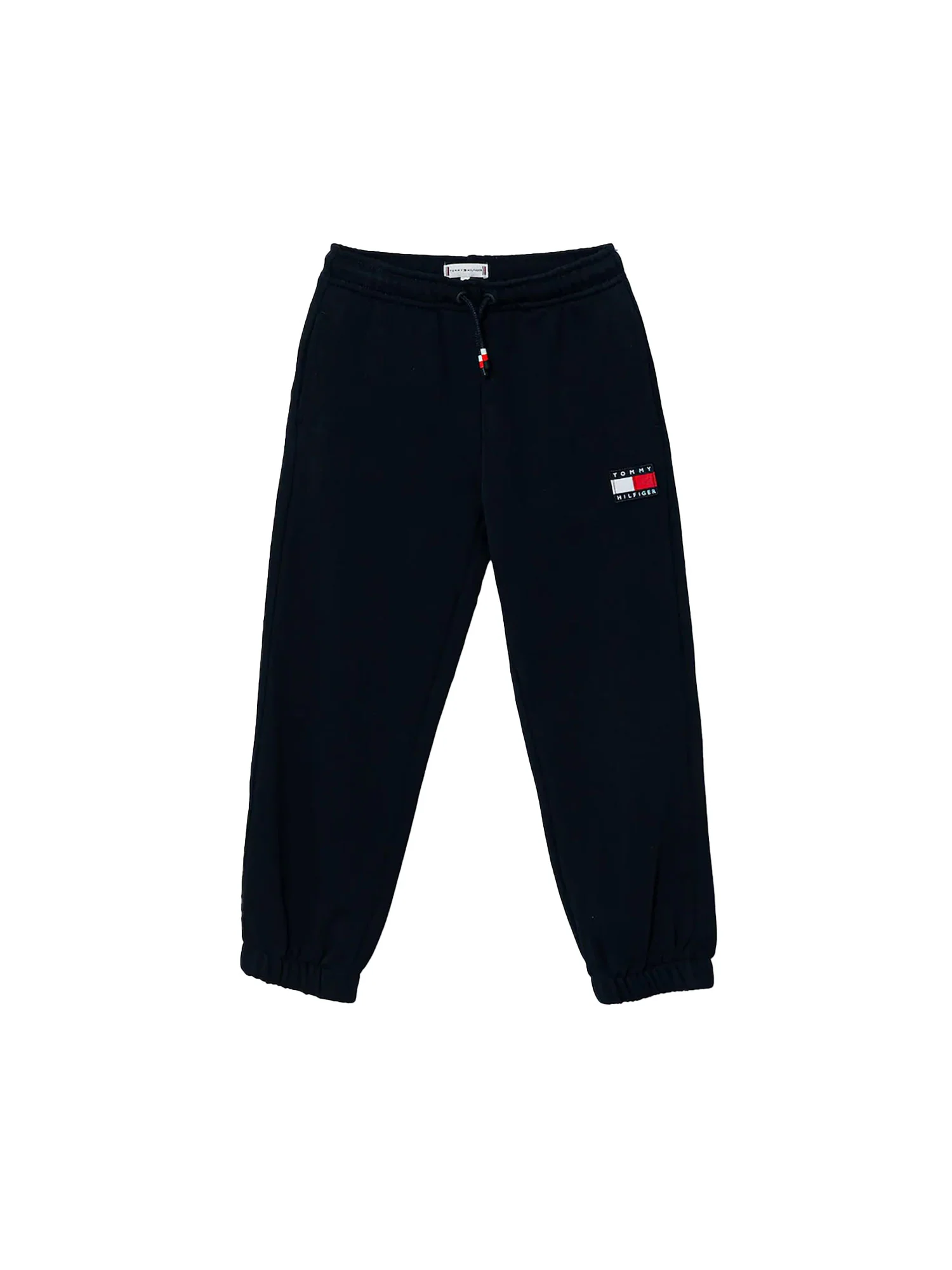 Pantalone Tommy Hilfigher Ragazzo in felpa heritage flag blu