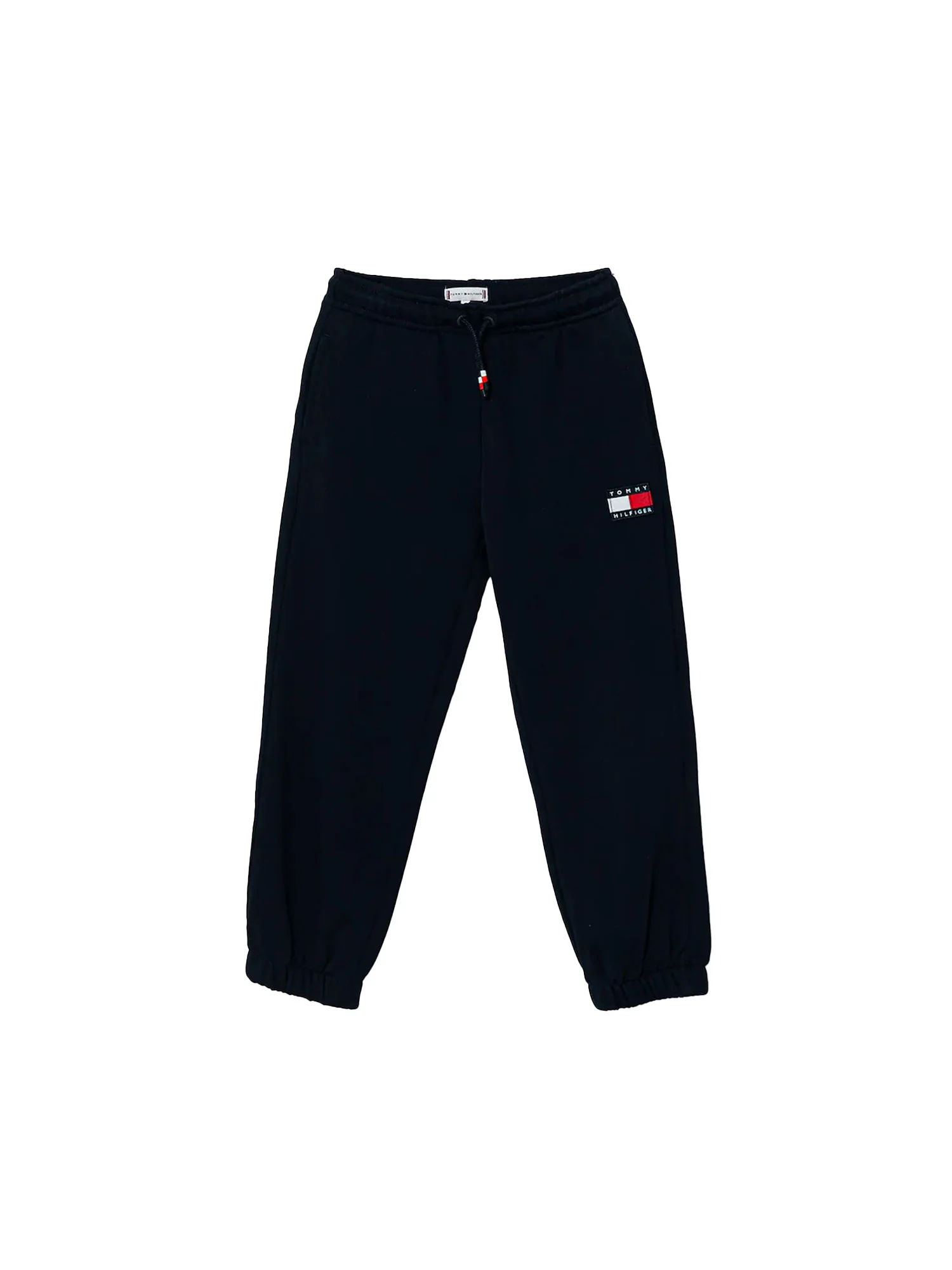 Pantalone Tommy Hilfigher Bambino in felpa heritage flag blu