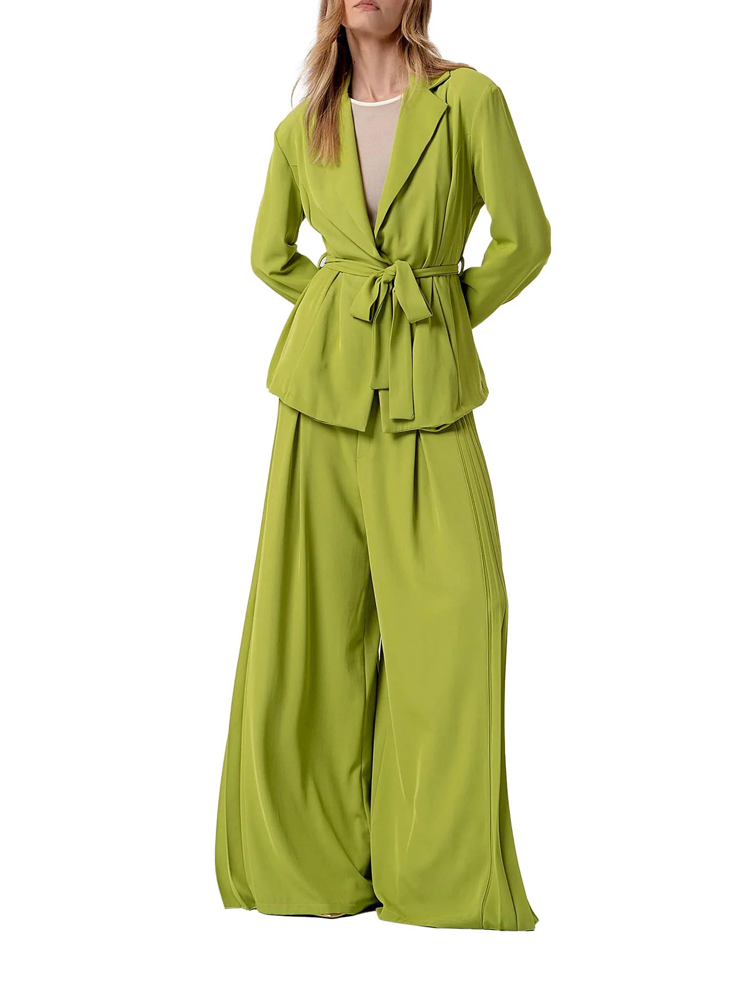 Pantalone Fracomina Donna flare oliva - Image 4