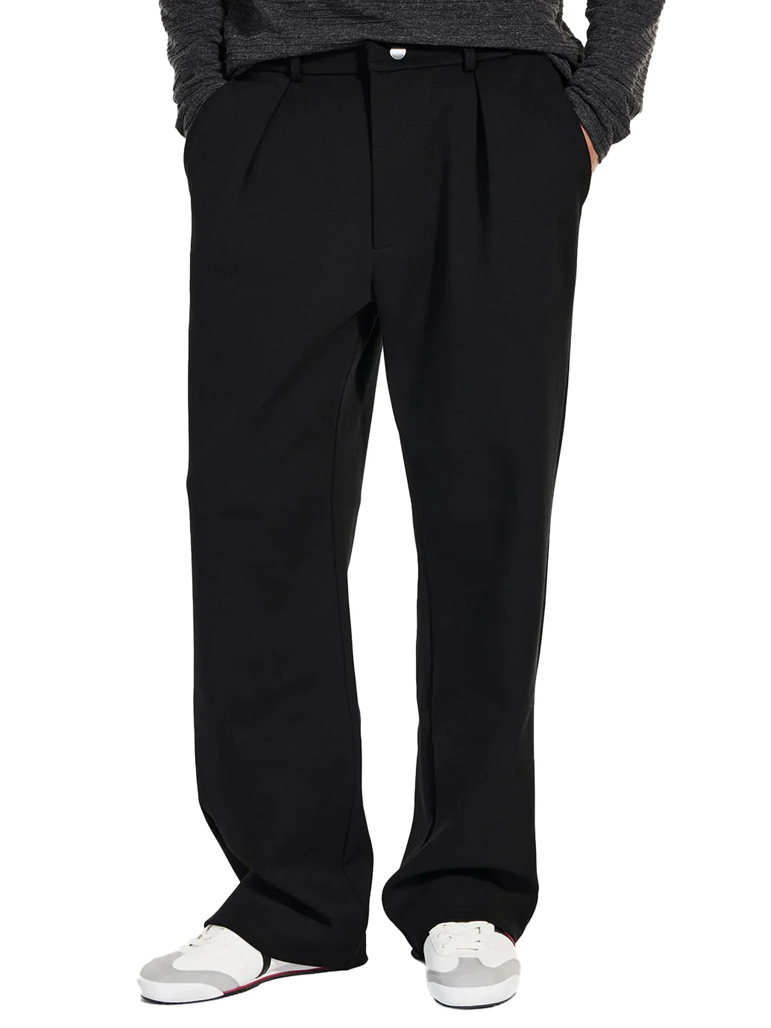 Pantalone Guess uomo con patch logo nero