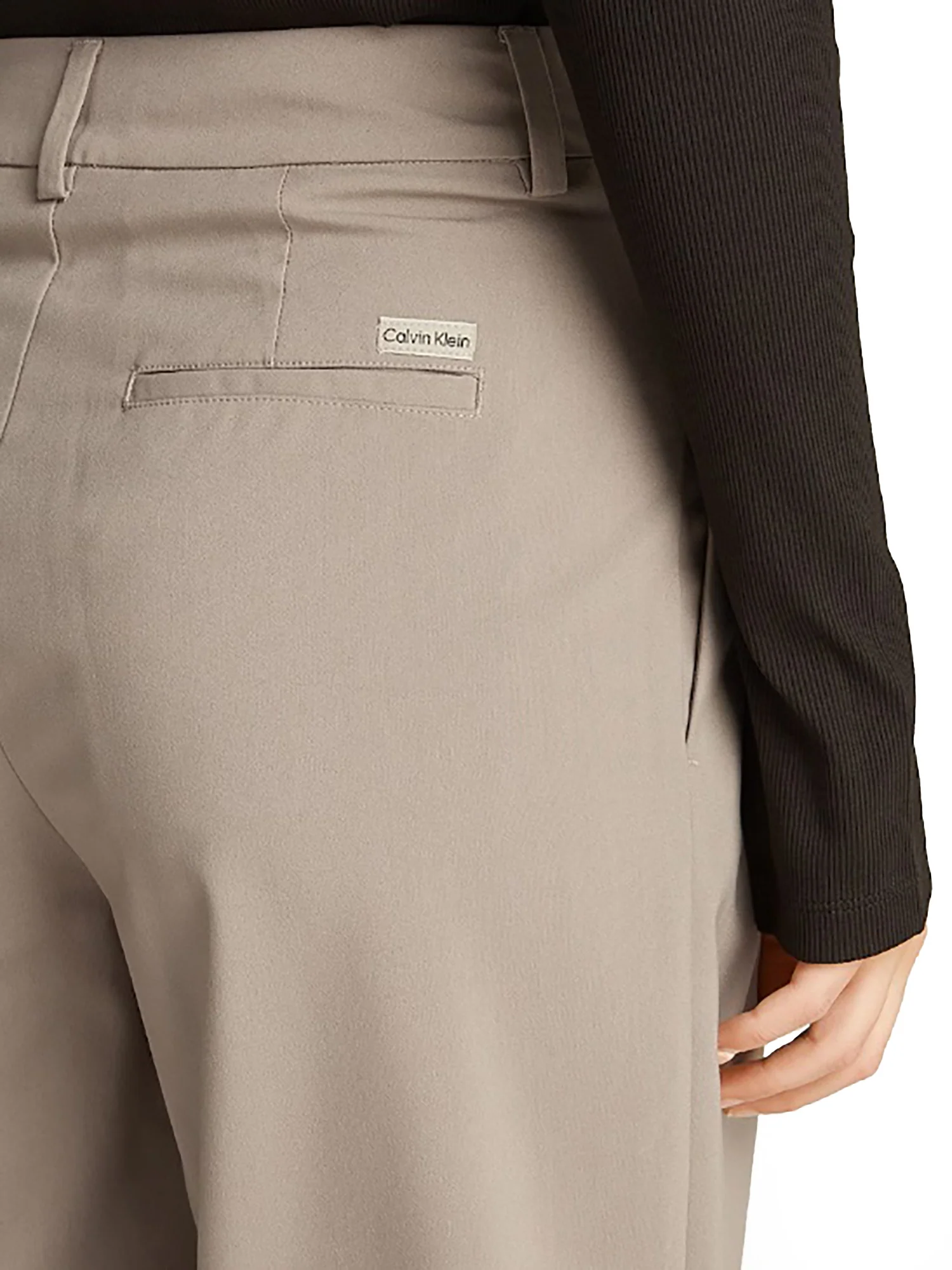 Pantalone modello wide leg tailored taupe - Image 3