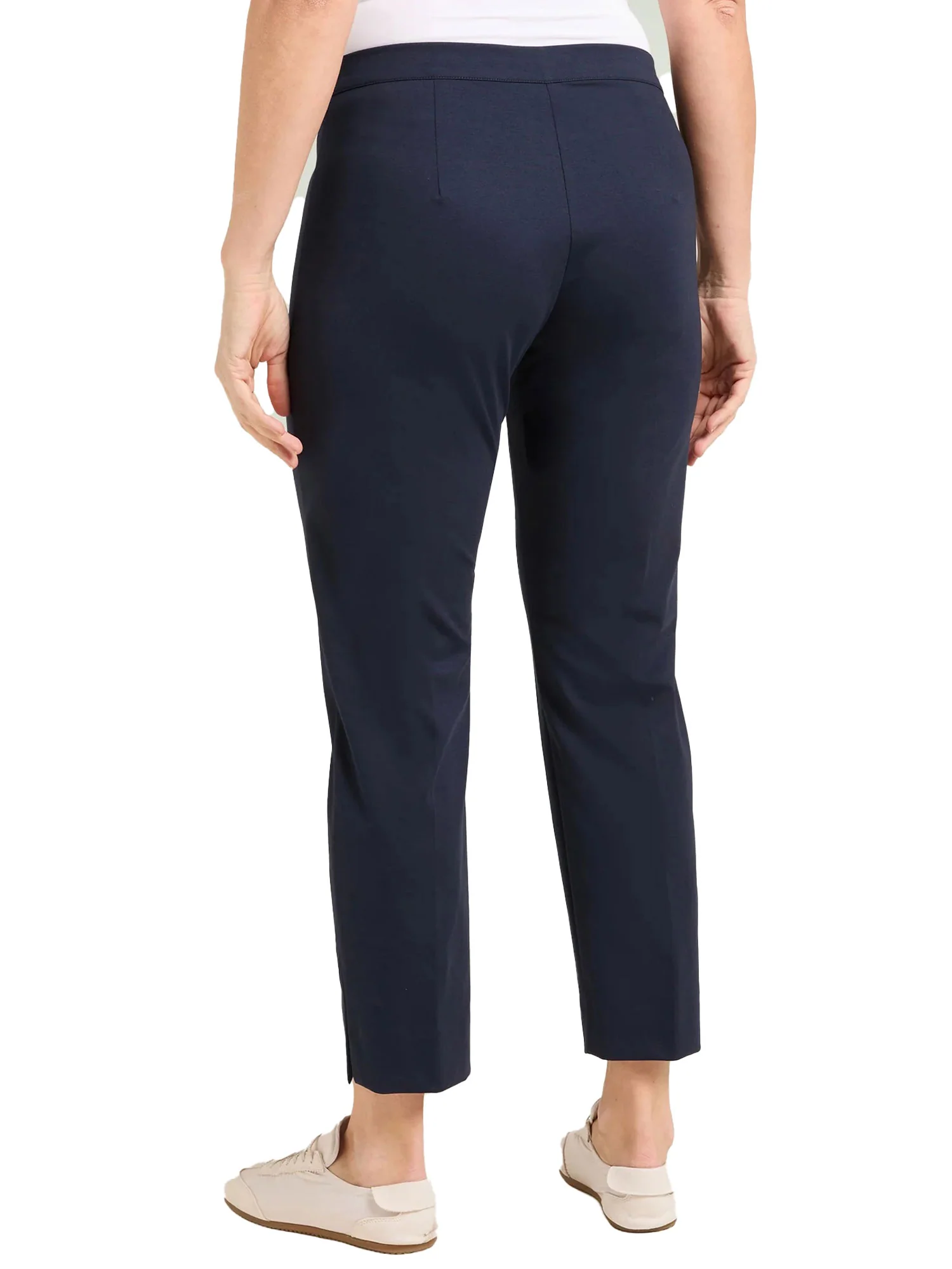 Pantalone Luisa Viola donna No-hips punto milano blu - Image 2