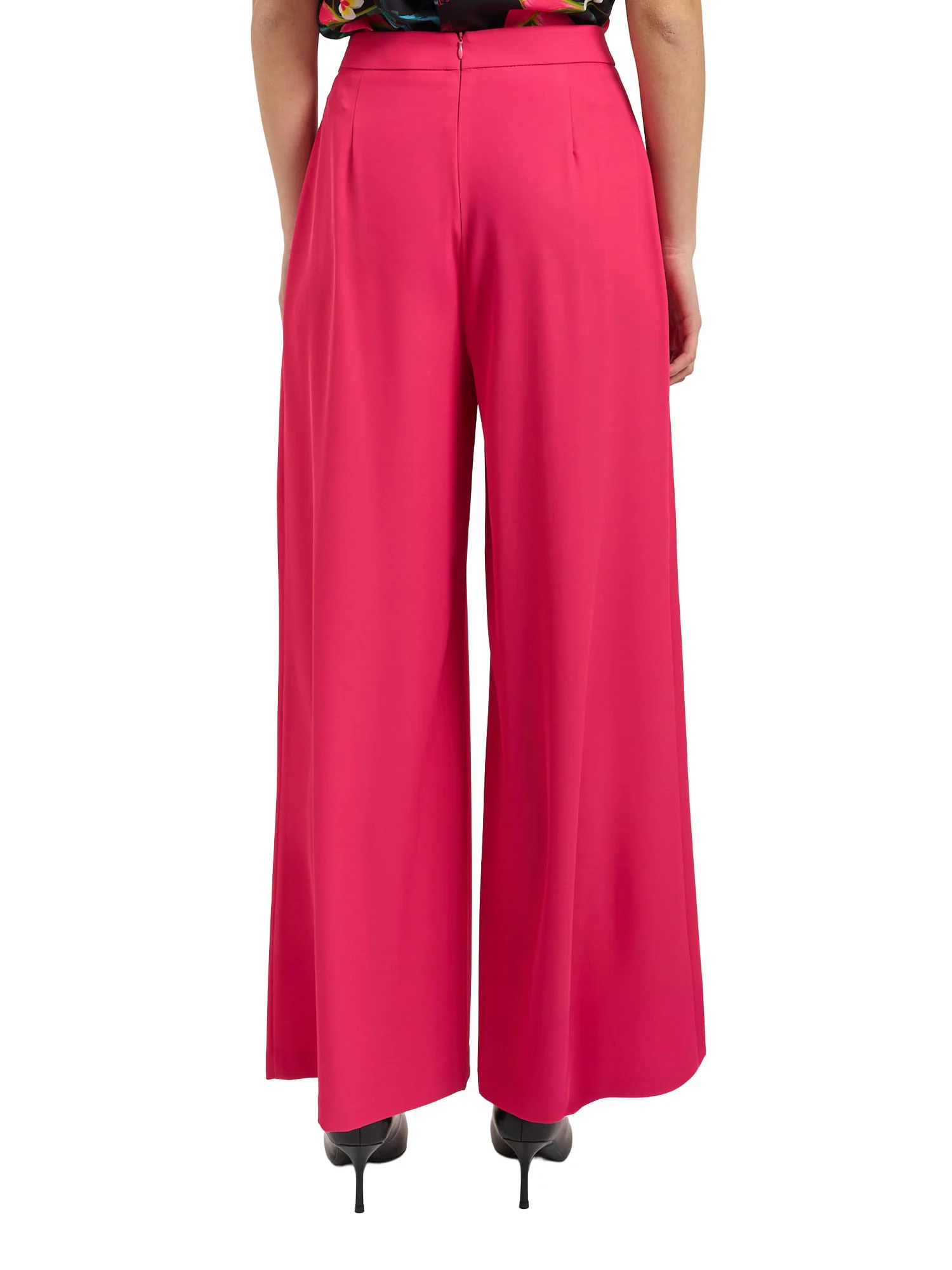 Pantalone Yes Zee donna palazzo fucsia - Image 2