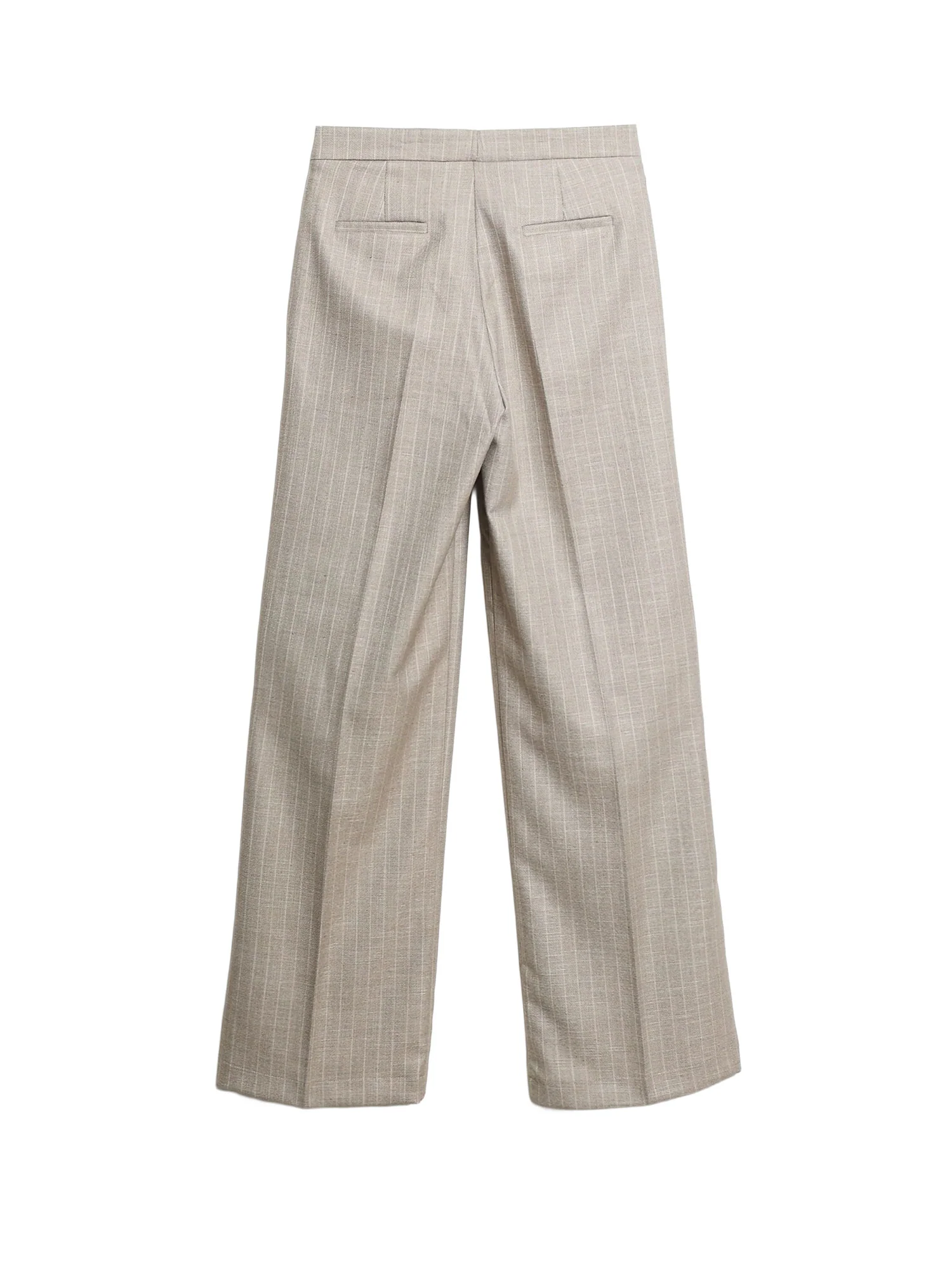 Pantalone Vicolo donna Palazzo grigio gessato - Image 2