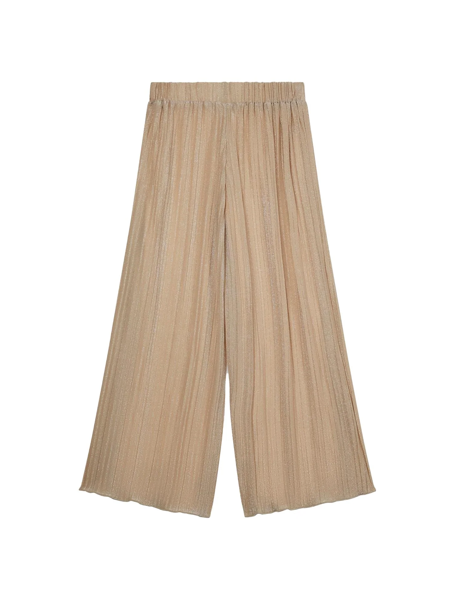 Pantalone Guess Ragazza a palazzo knit lurex sabbia - Image 2