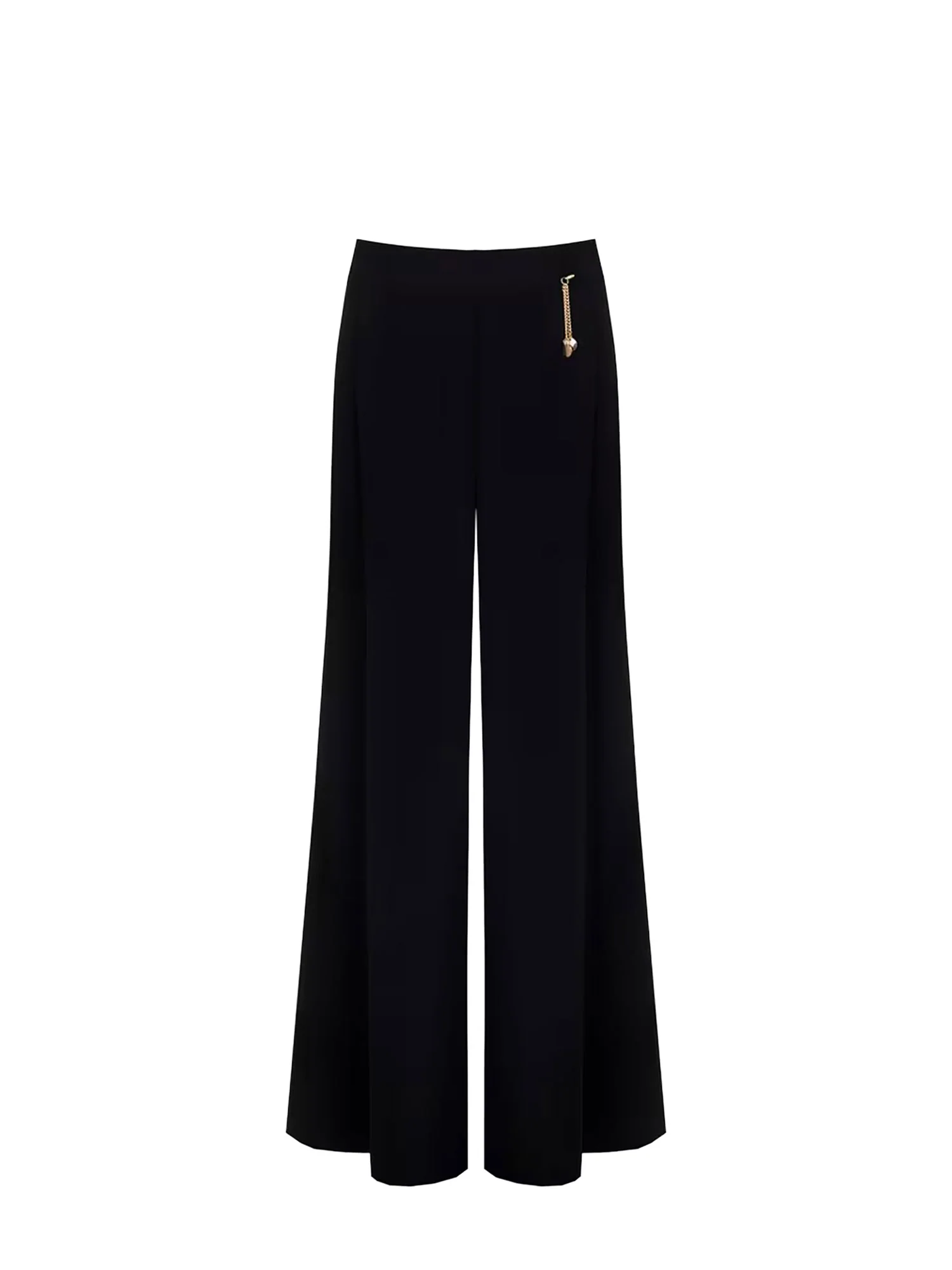 Pantalone Rinascimento Donna a palazzo nero