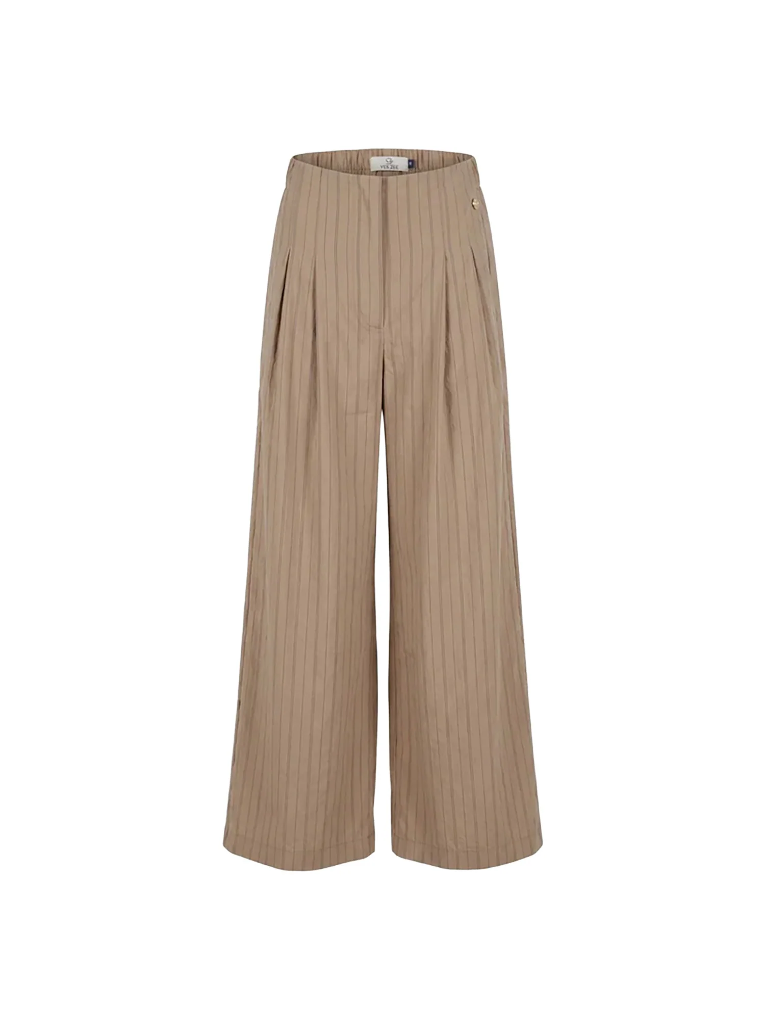 Pantalone Yes Zee donna Palazzo Pences fango - Image 3