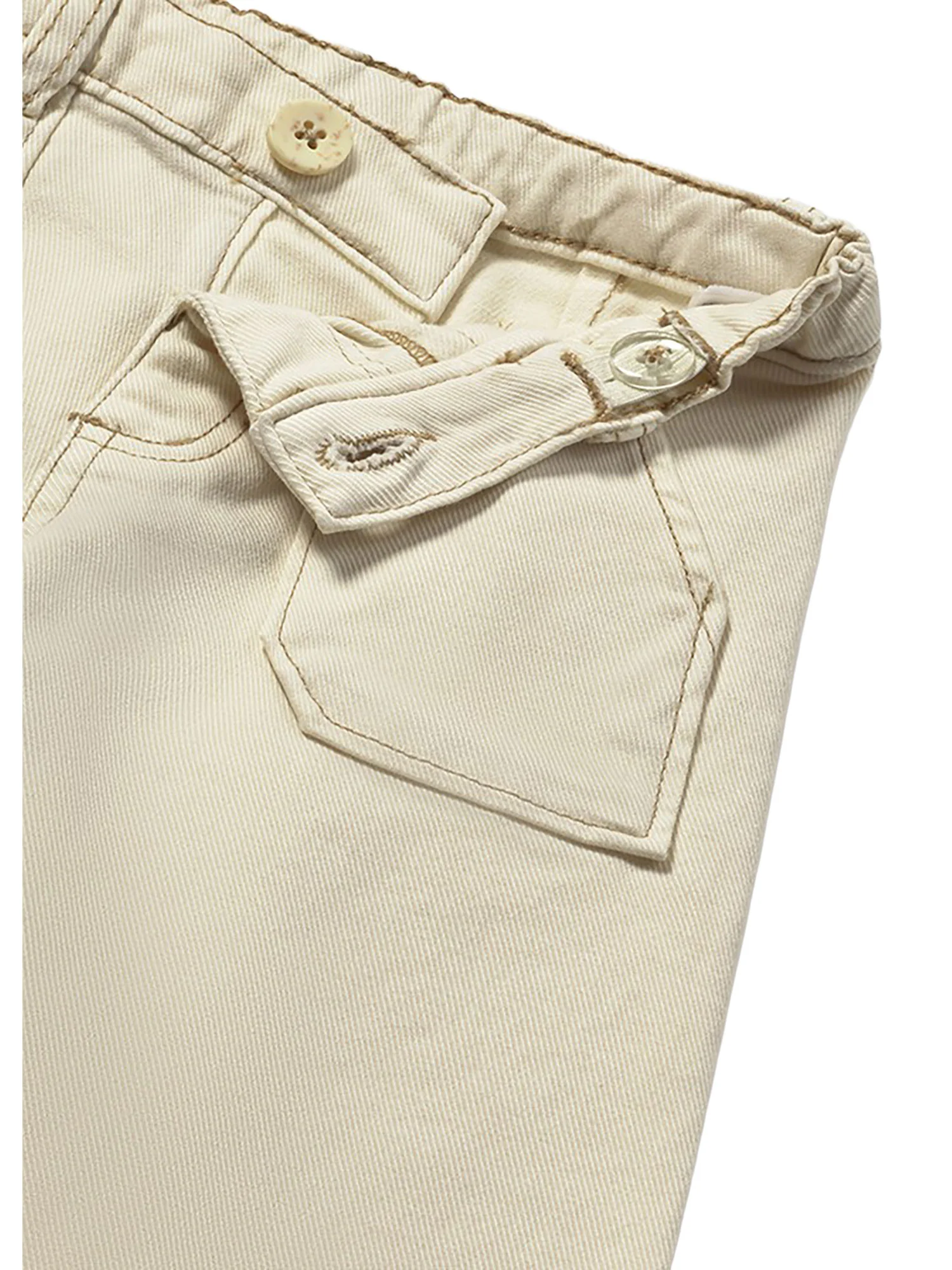 Pantalone Mayoral Bambina a palazzo stretch cecio - Image 3