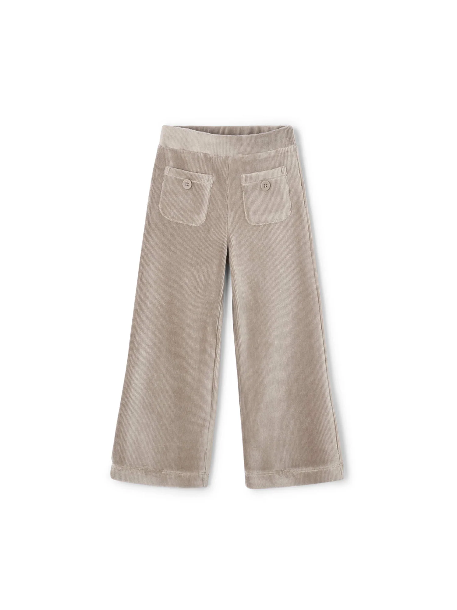 Pantalone velluto a costine bambina sabbia