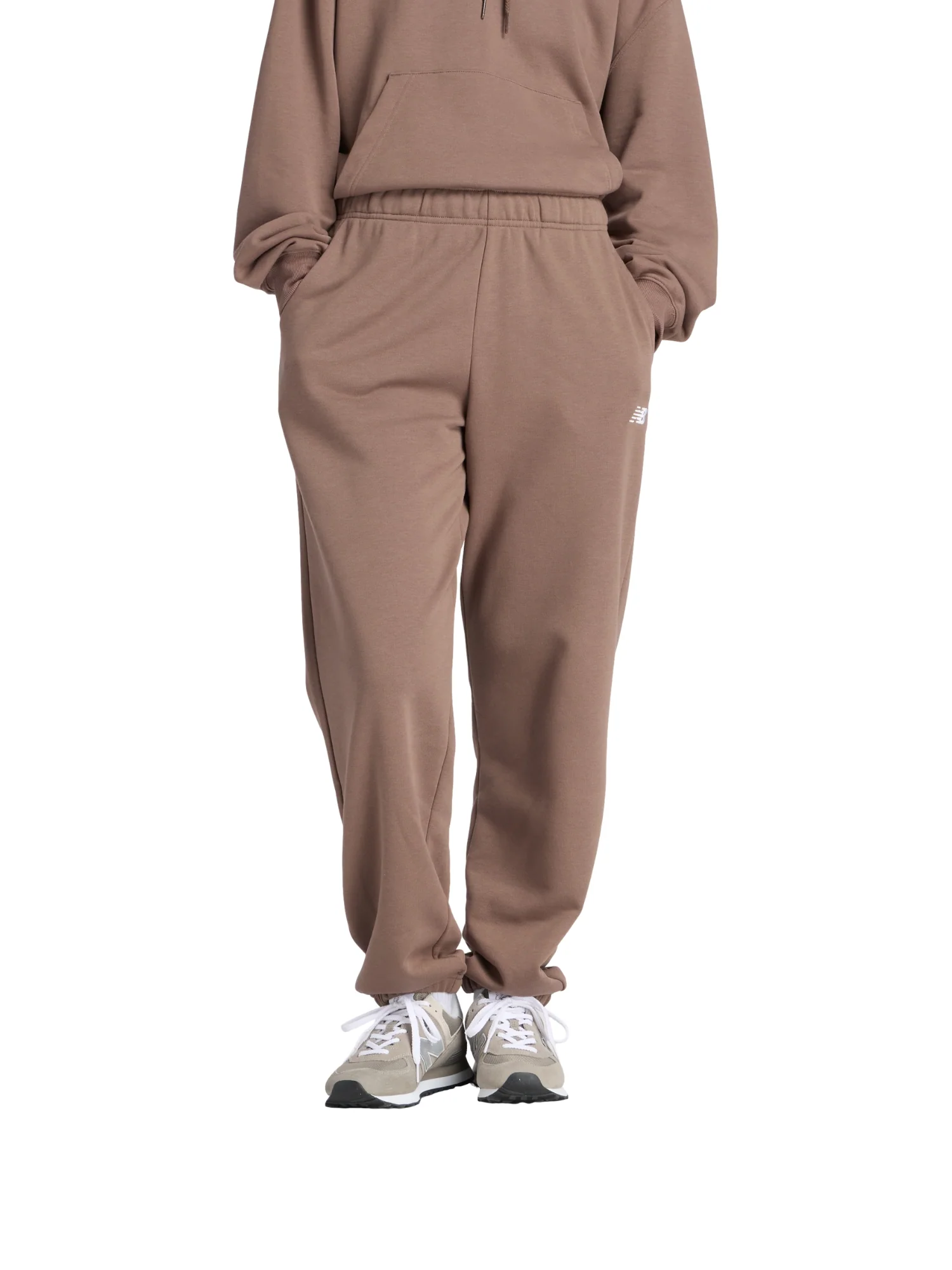 Pantalone sportivo New Balance da donna ess french terry moro