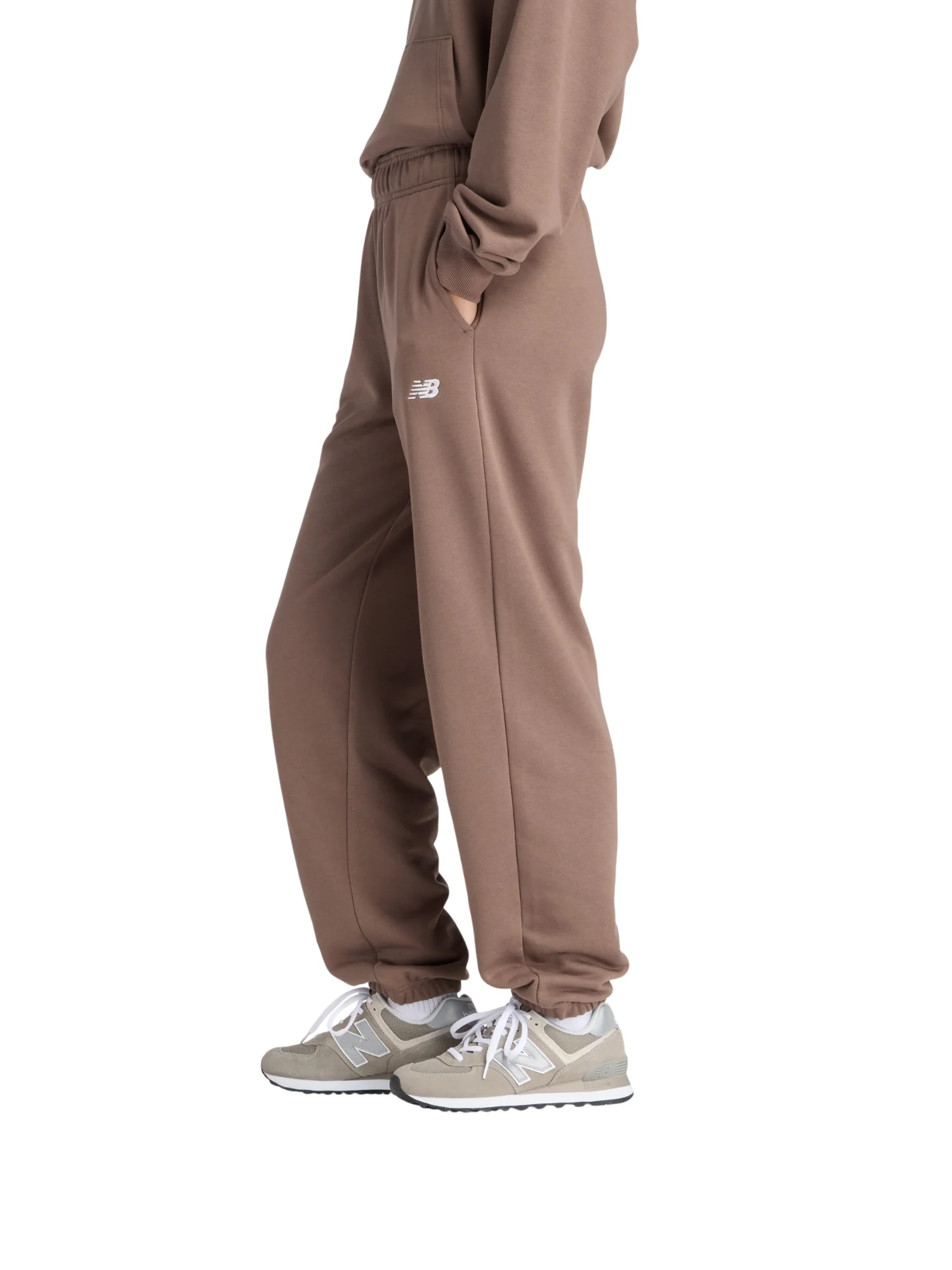 Pantalone sportivo New Balance da donna ess french terry moro - Image 4